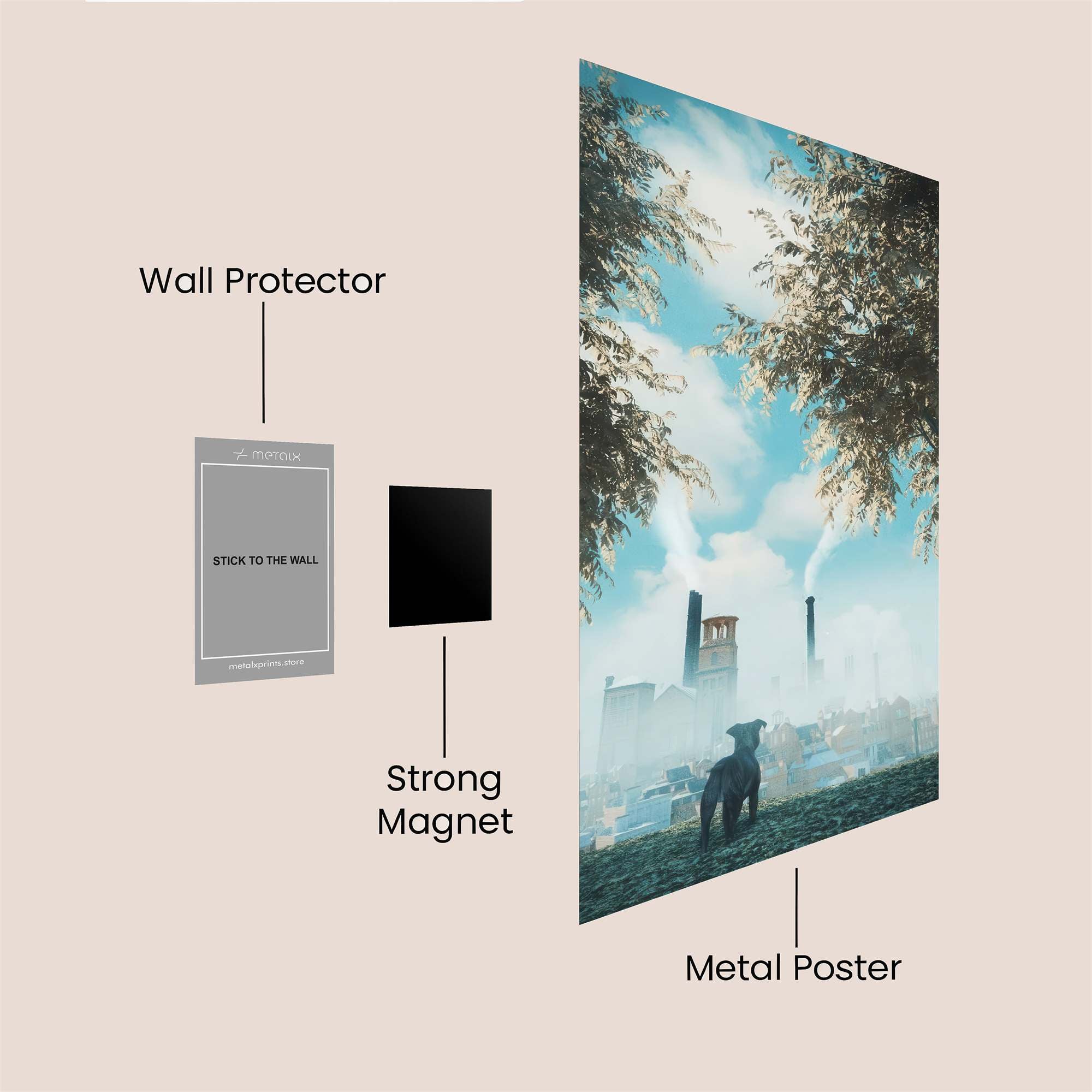 Canine Reverie Safe Wall Magnetic / M