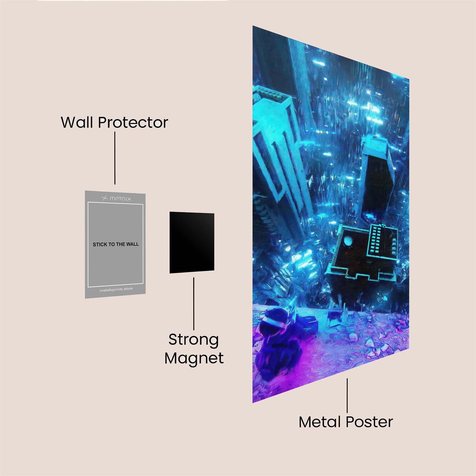 Neon Dive Safe Wall Magnetic / M