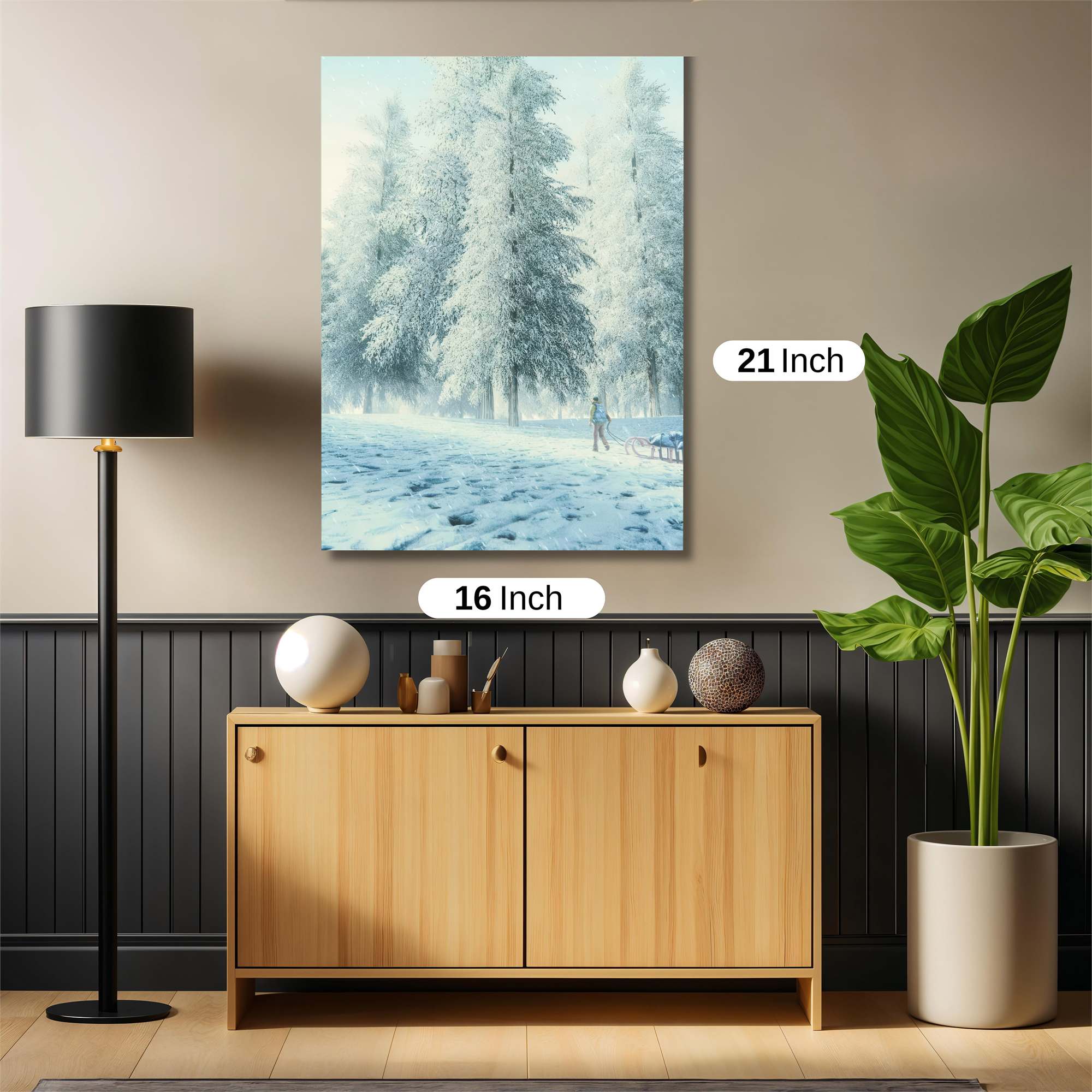 Winter Tranquility Safe Wall Magnetic / M