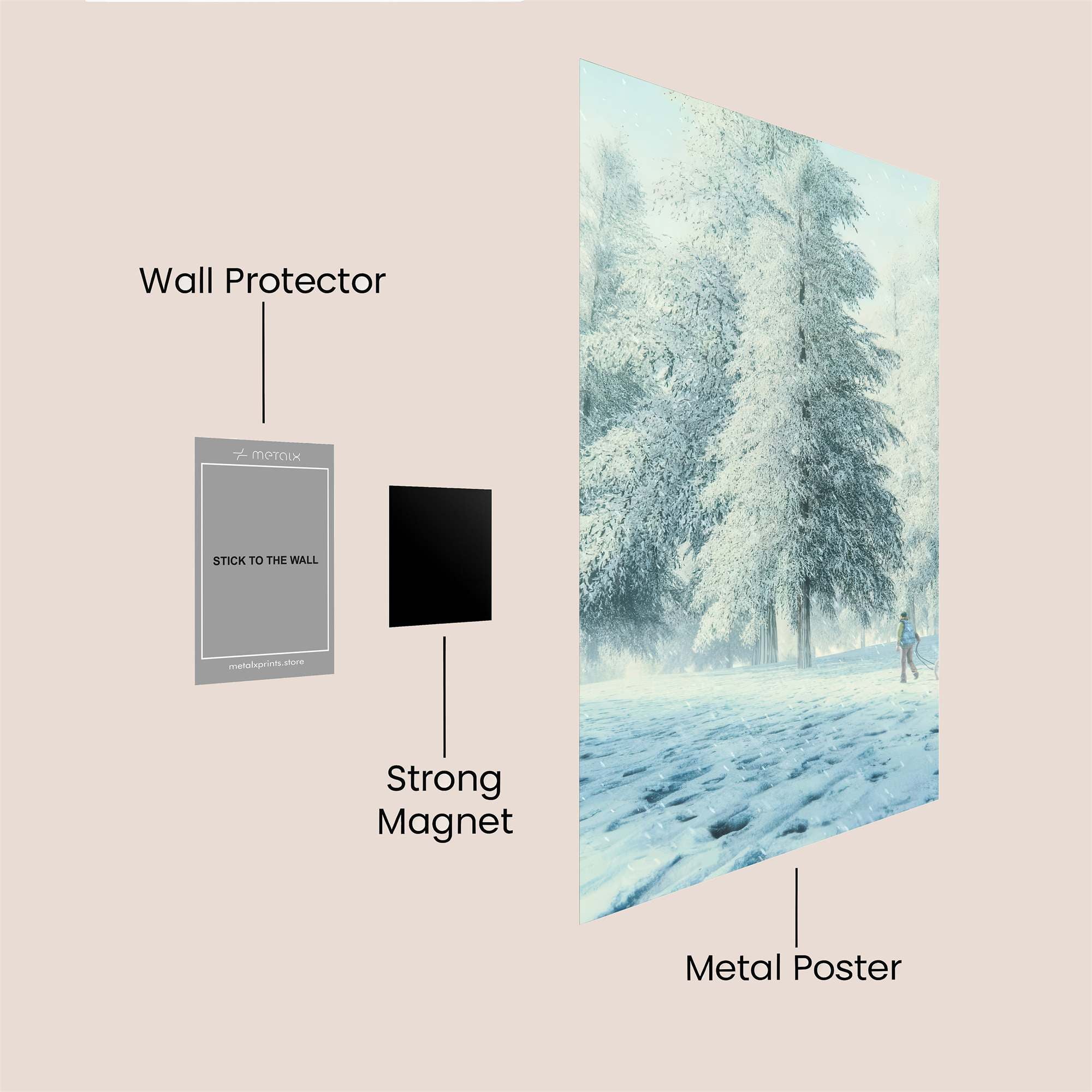 Winter Tranquility Safe Wall Magnetic / M