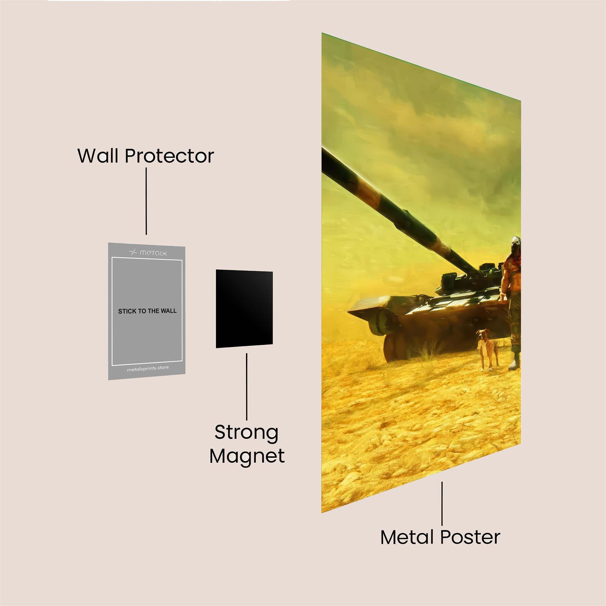 Desert Fortress Safe Wall Magnetic / M