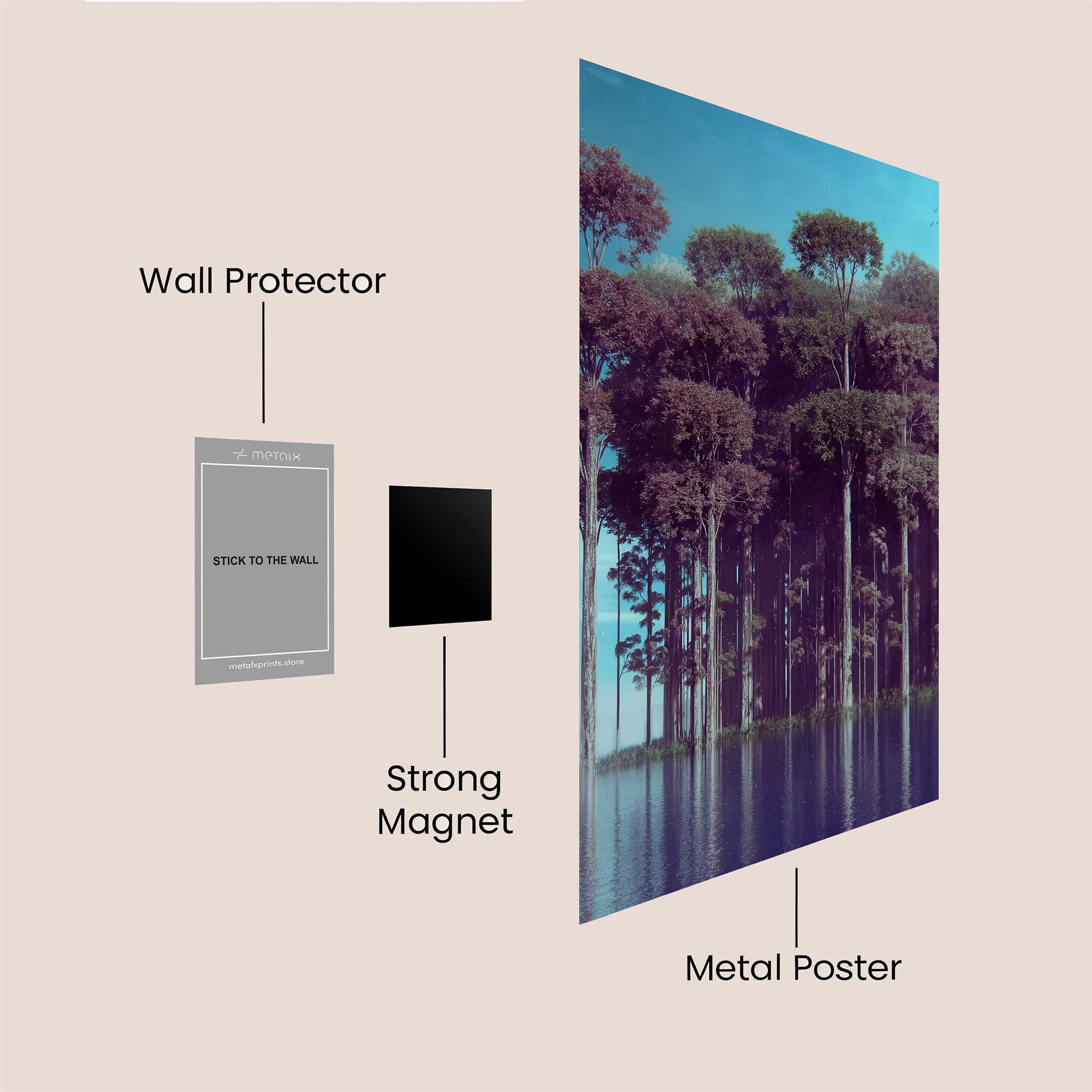 Dreamscape Serenity Safe Wall Magnetic / M