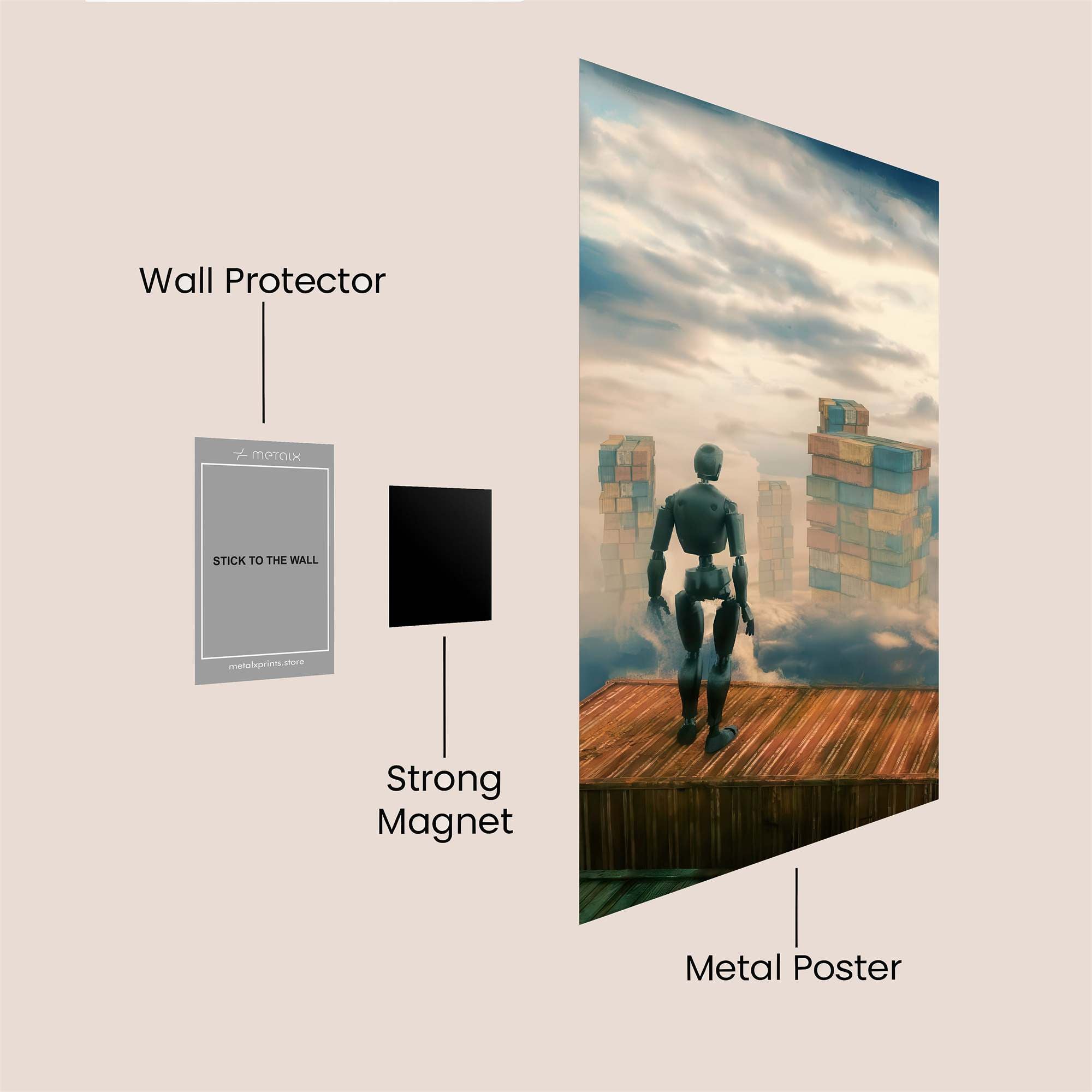 Robotic Heights Safe Wall Magnetic / M