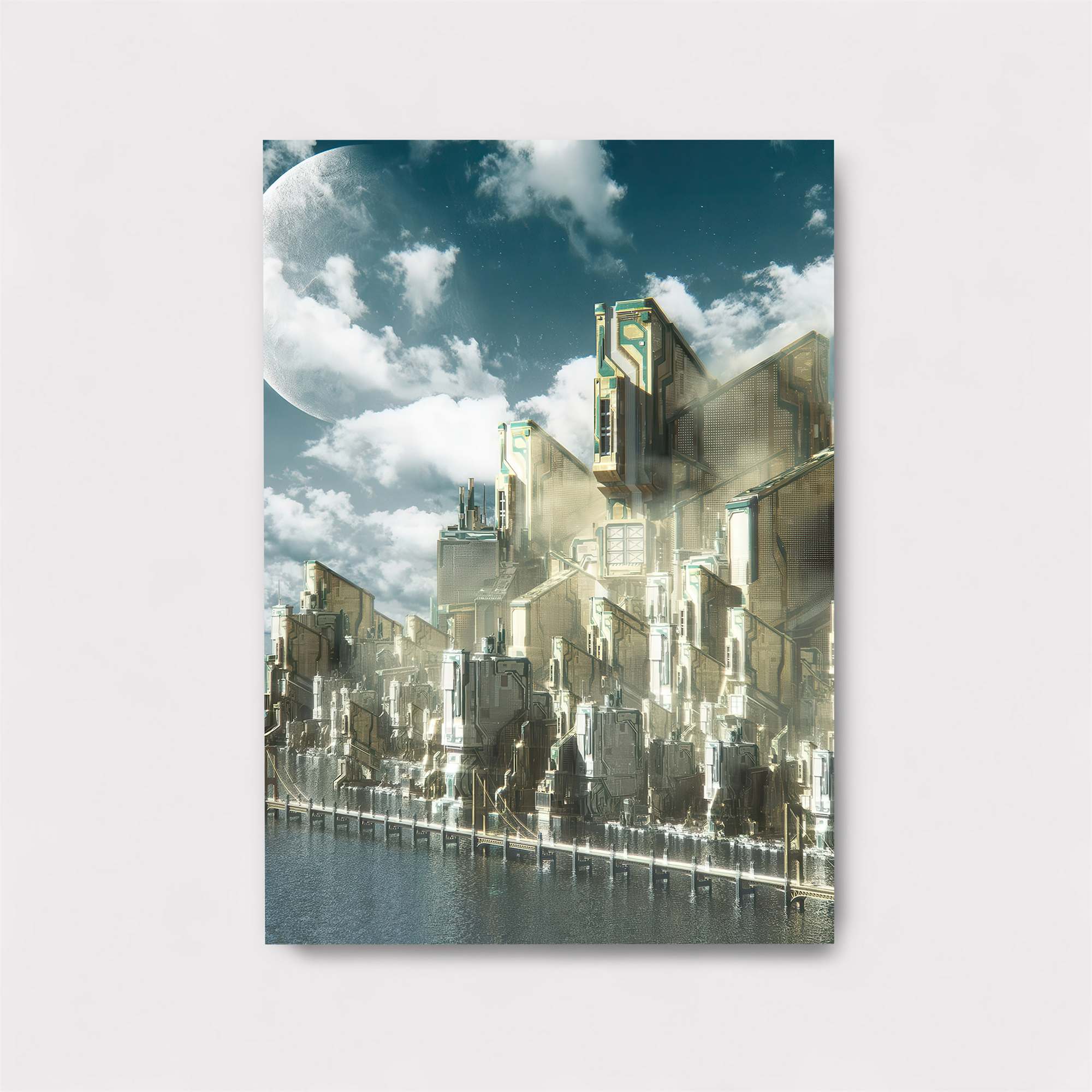 Futuristic Serenity Safe Wall Magnetic / M