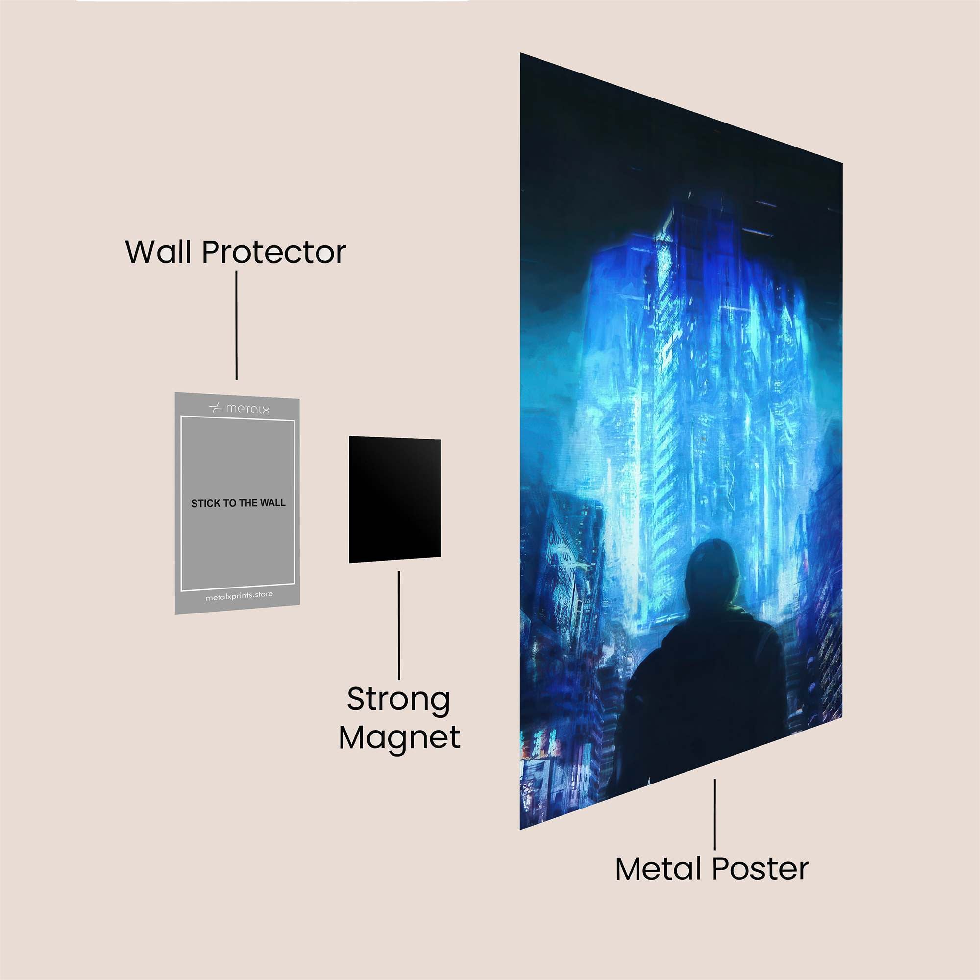 Neon Reverie Safe Wall Magnetic / M