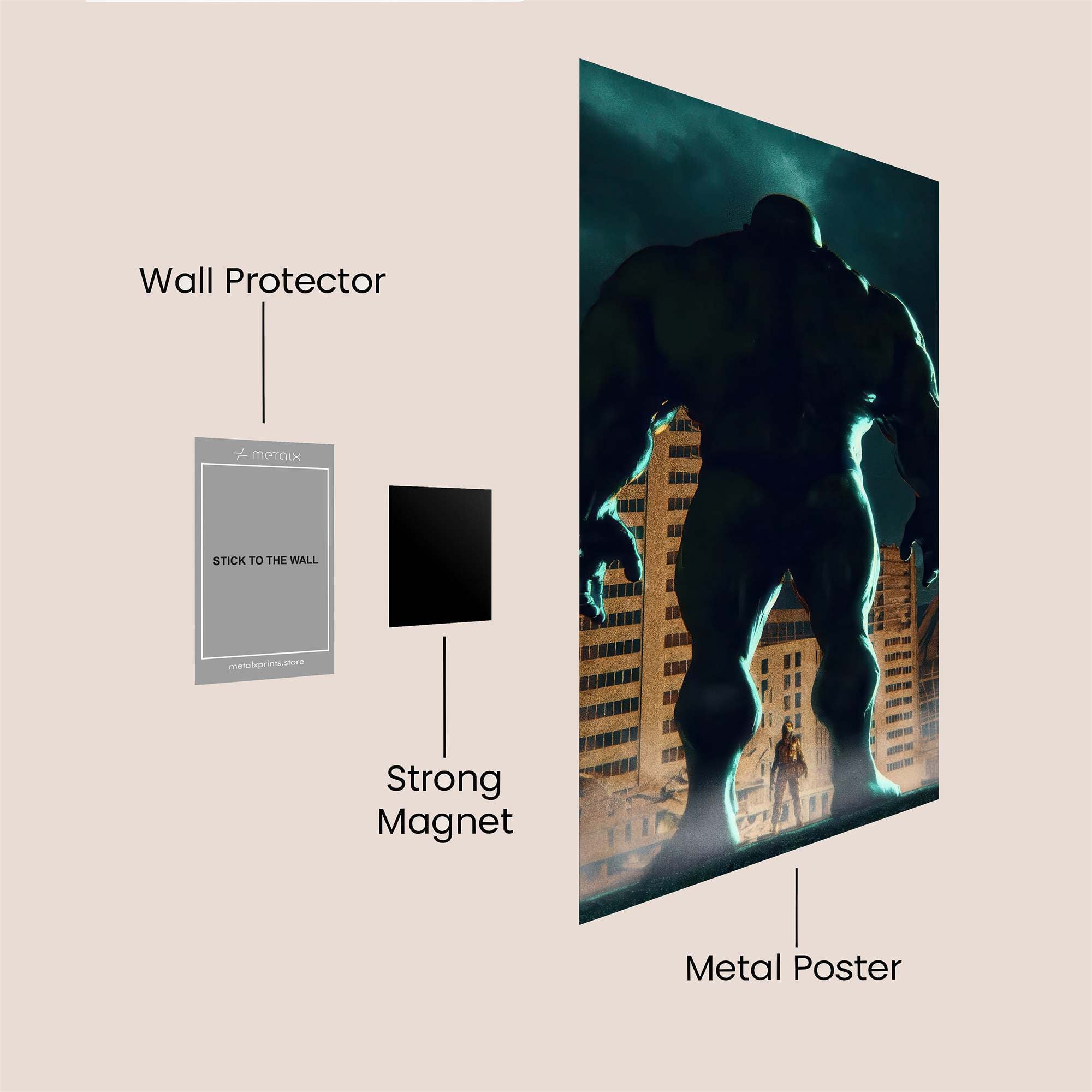 Goliath Standoff Safe Wall Magnetic / M