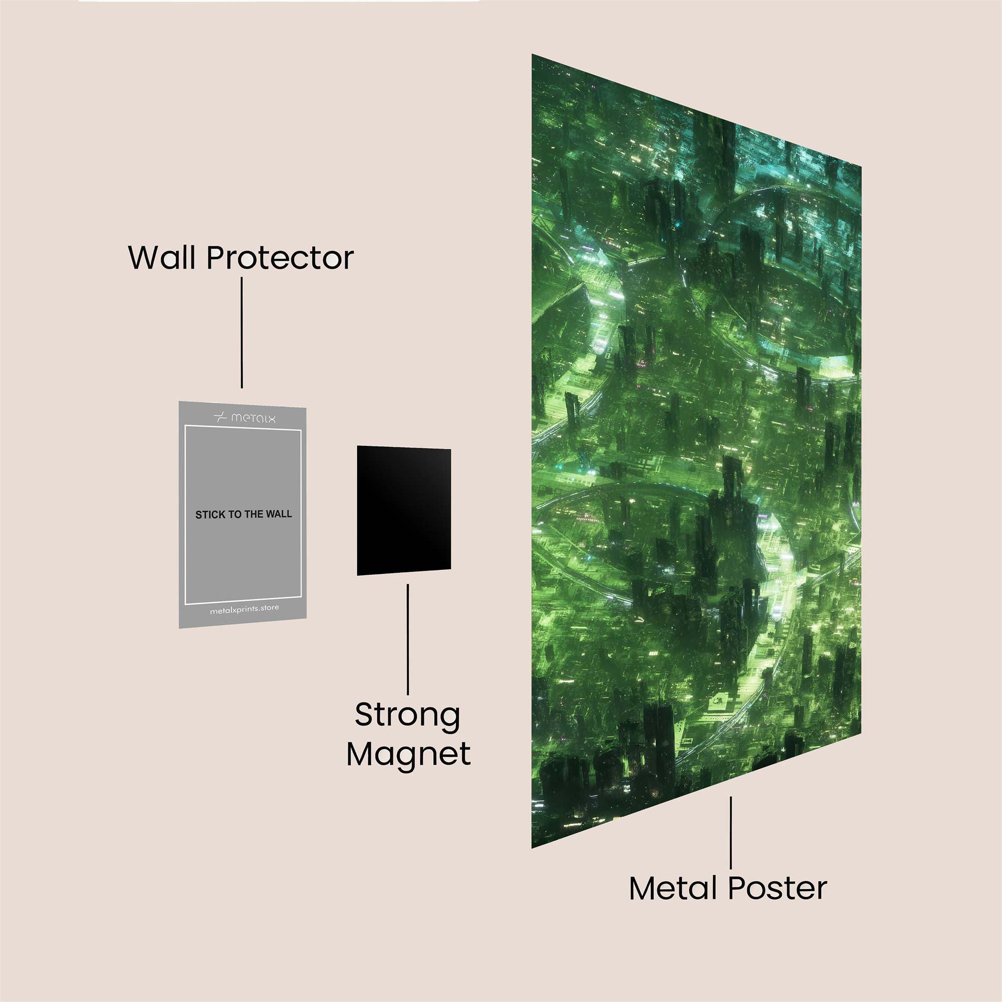 Emerald Utopia Safe Wall Magnetic / M