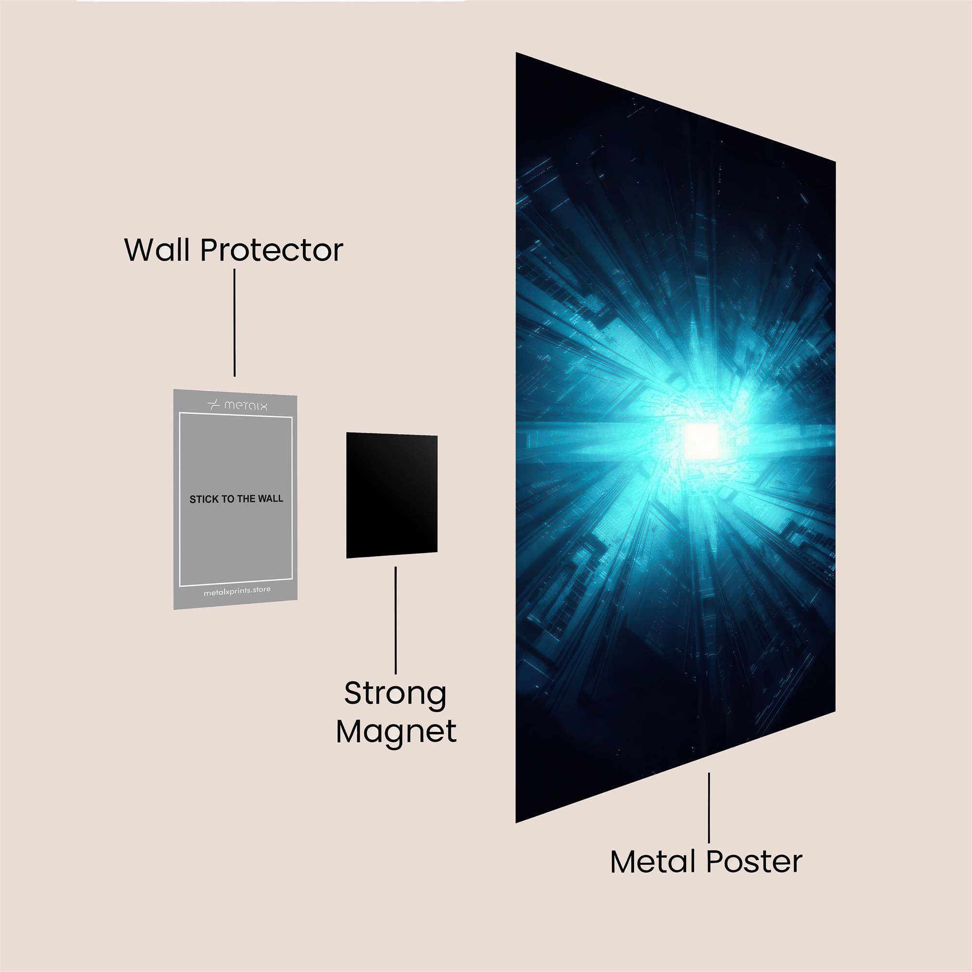Quantum Radiance Safe Wall Magnetic / M