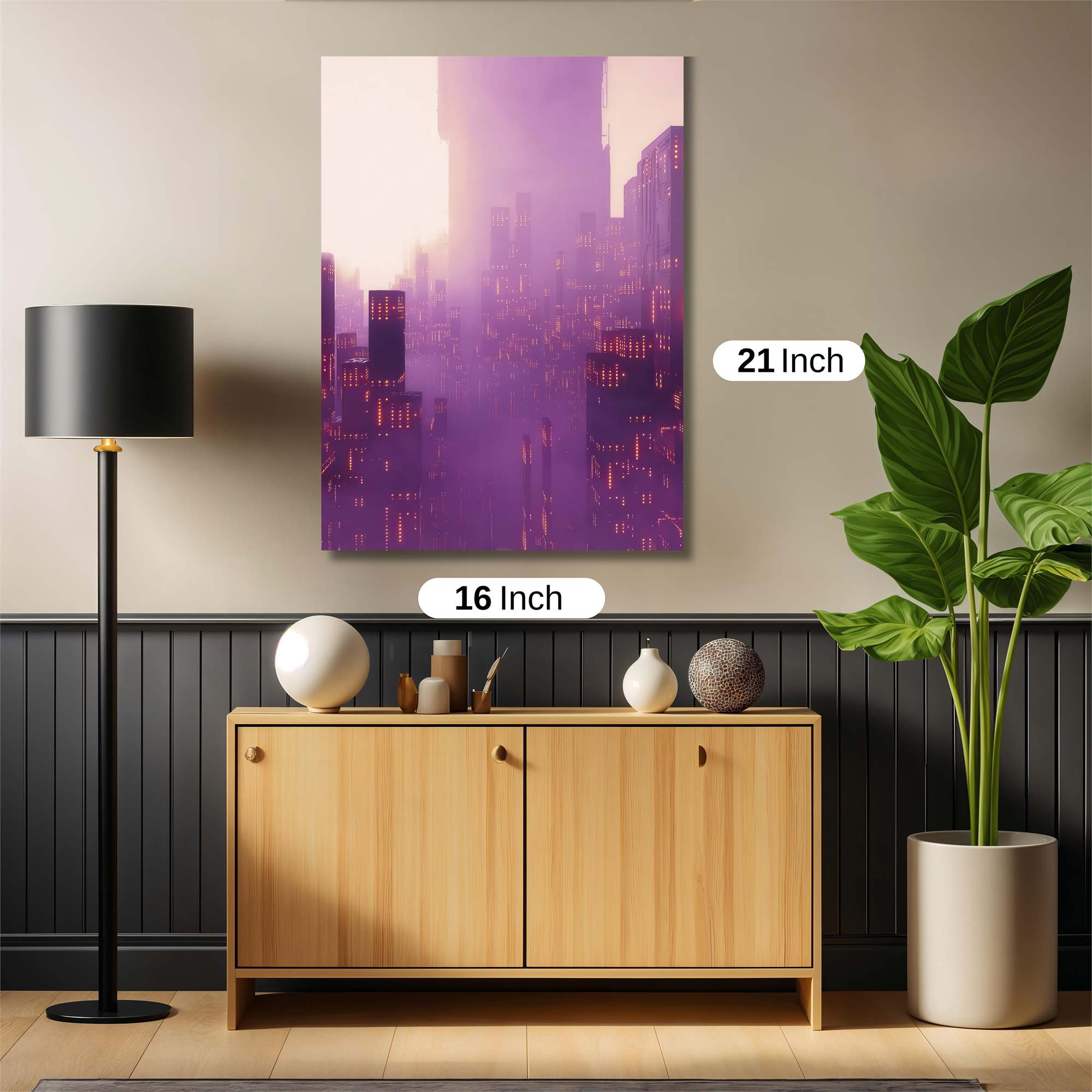 Neon Tranquility Safe Wall Magnetic / M