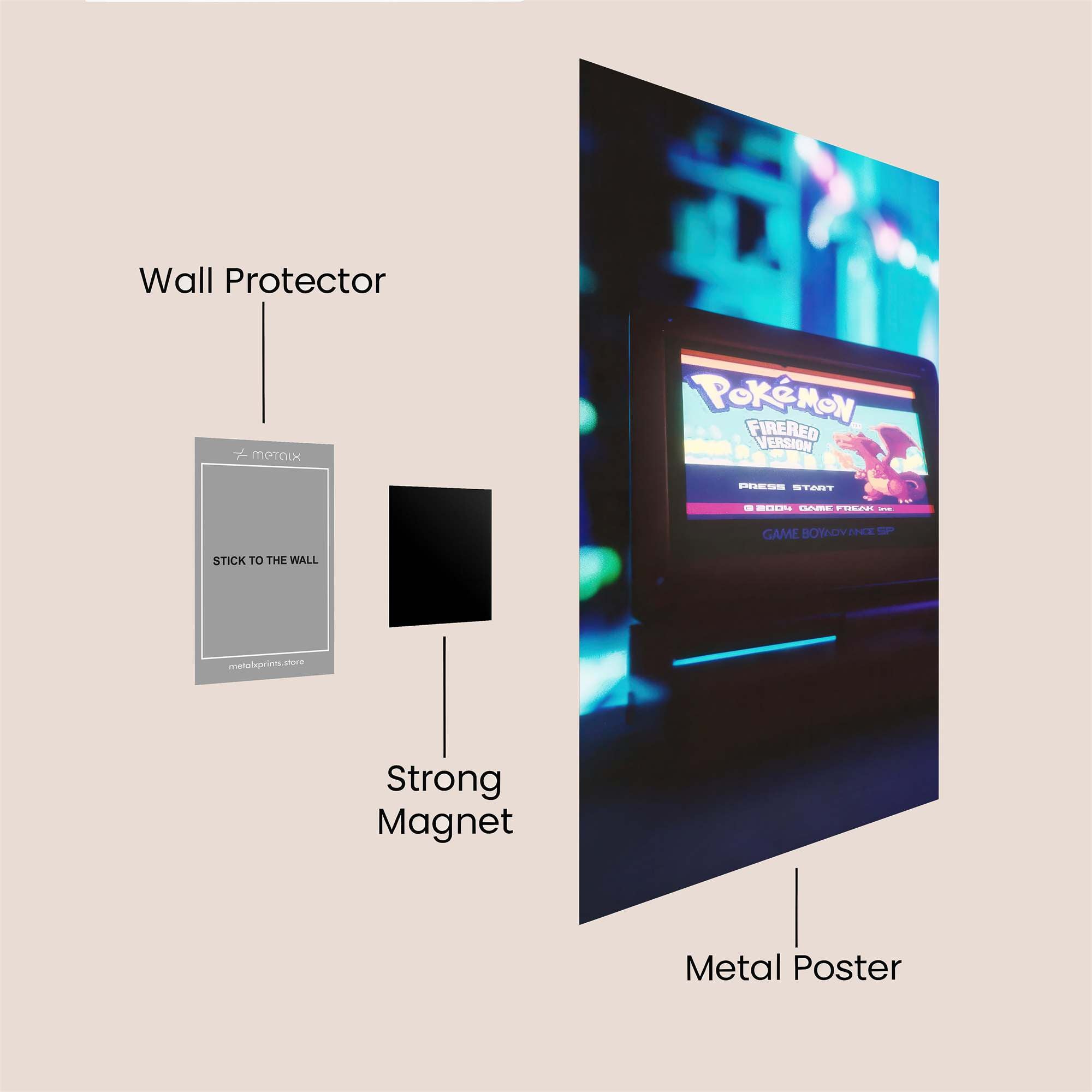 Pokémon Nostalgia Safe Wall Magnetic / M