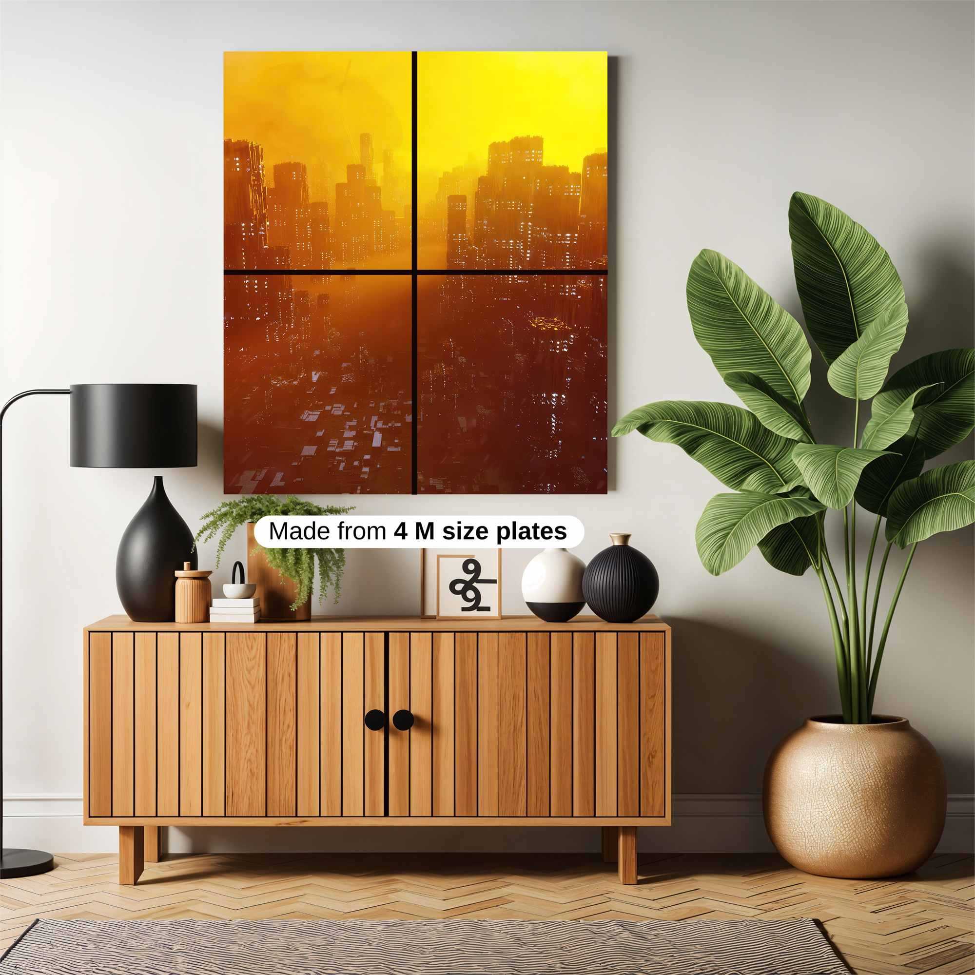 Sunset Metropolis Safe Wall Magnetic / M