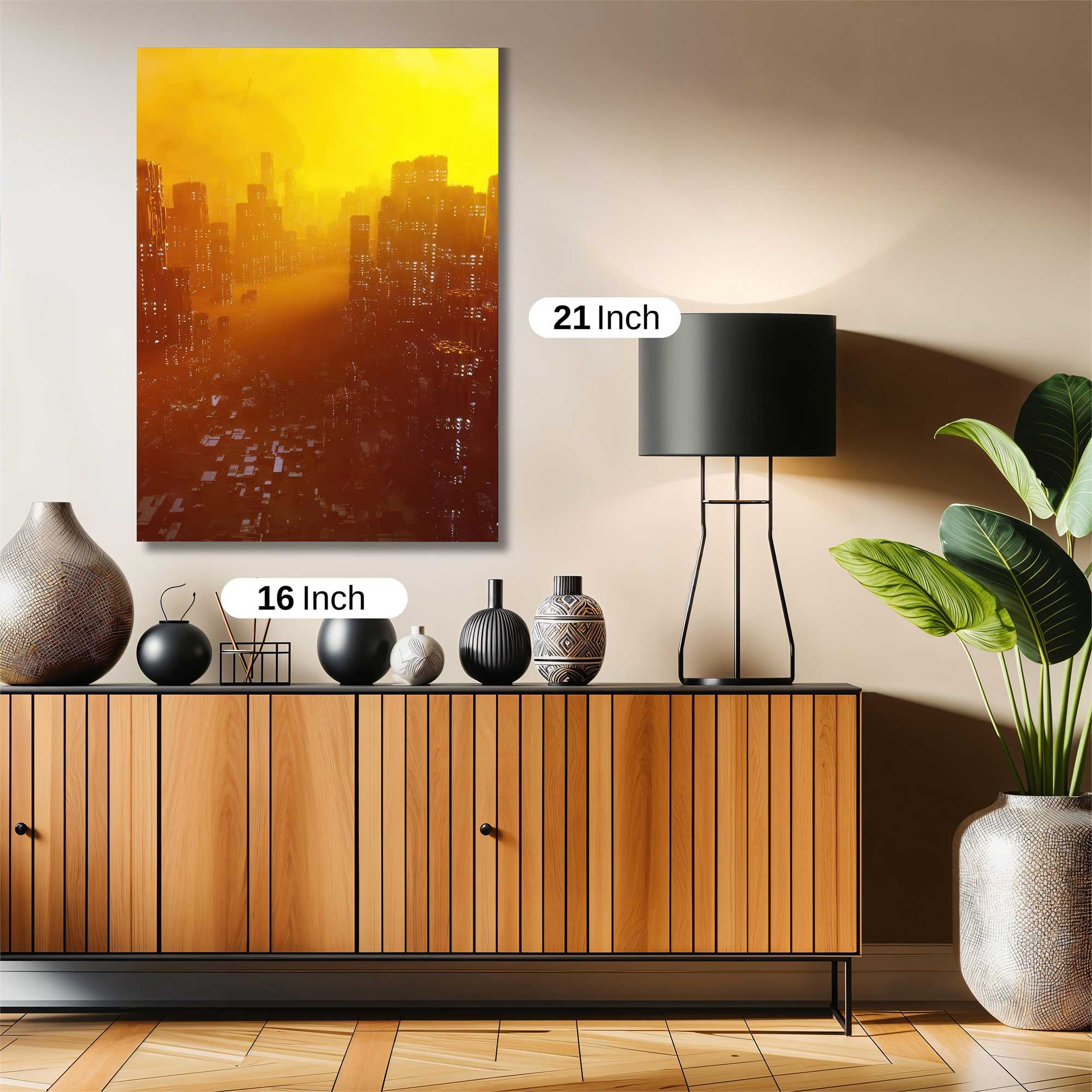 Sunset Metropolis Safe Wall Magnetic / M