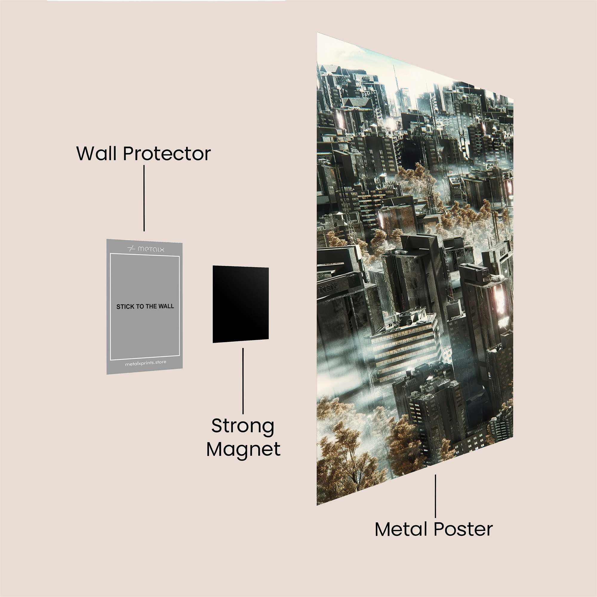 Urban Reverie Safe Wall Magnetic / M