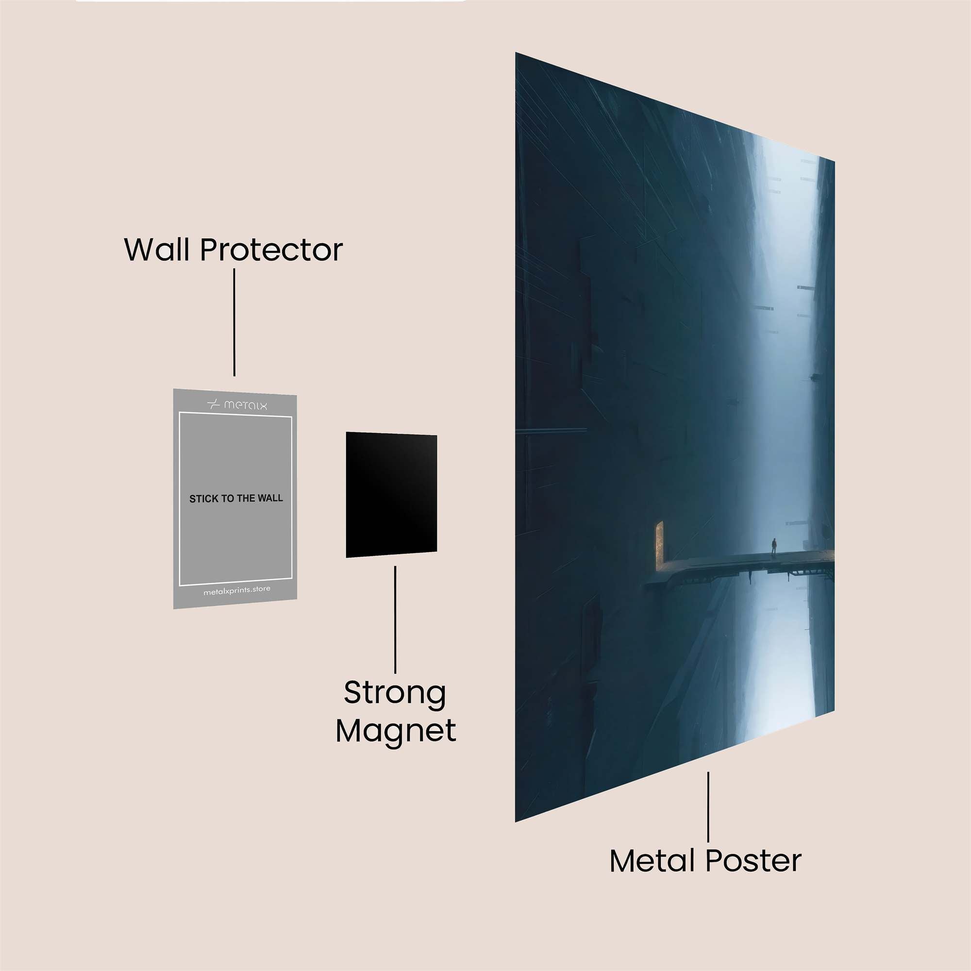 Bridge Expanse Safe Wall Magnetic / M