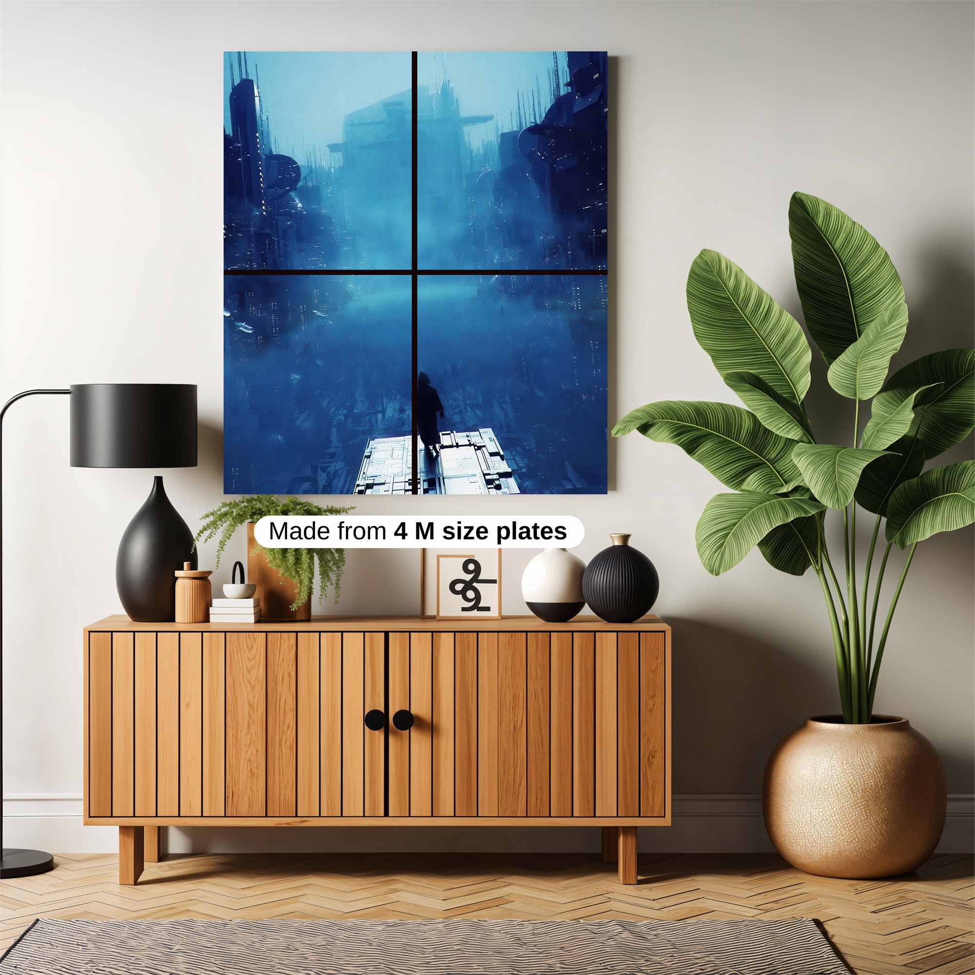 Futuristic Serenity Safe Wall Magnetic / M