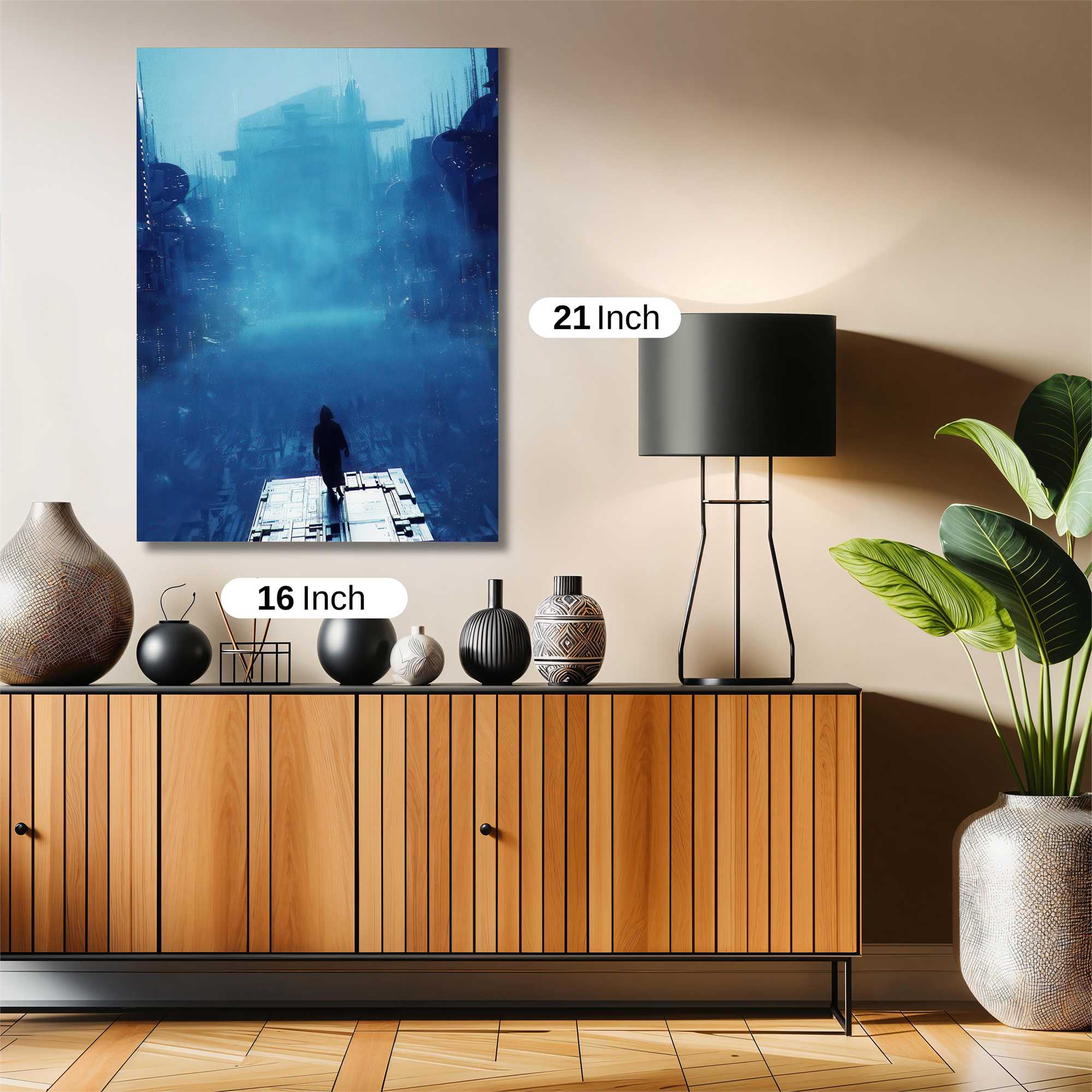 Futuristic Serenity Safe Wall Magnetic / M