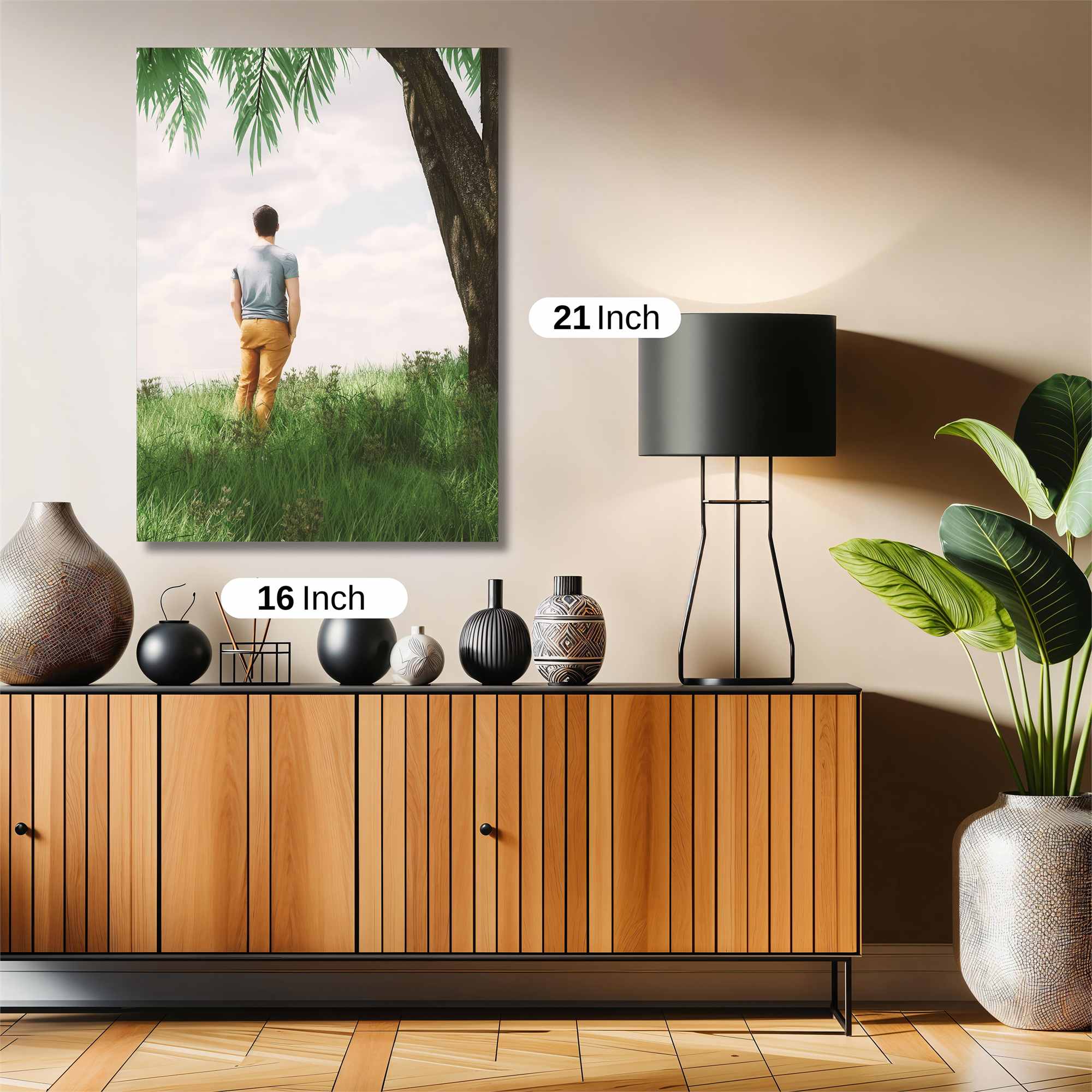 Tranquil Reflection Safe Wall Magnetic / M