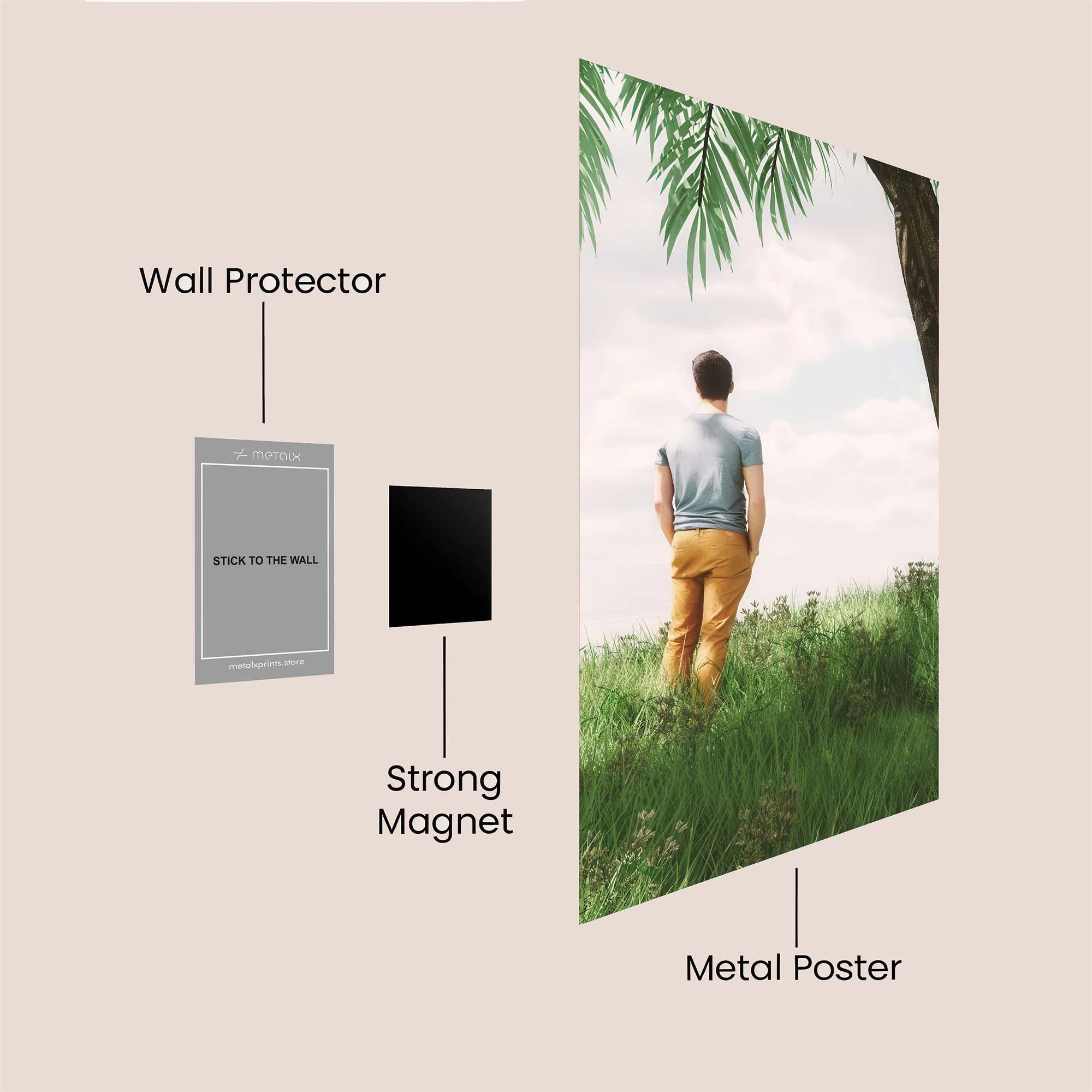 Tranquil Reflection Safe Wall Magnetic / M