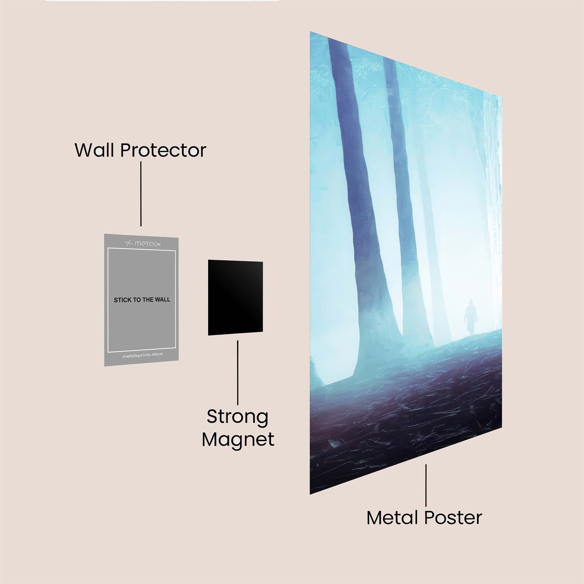 Ethereal Walk Safe Wall Magnetic / M
