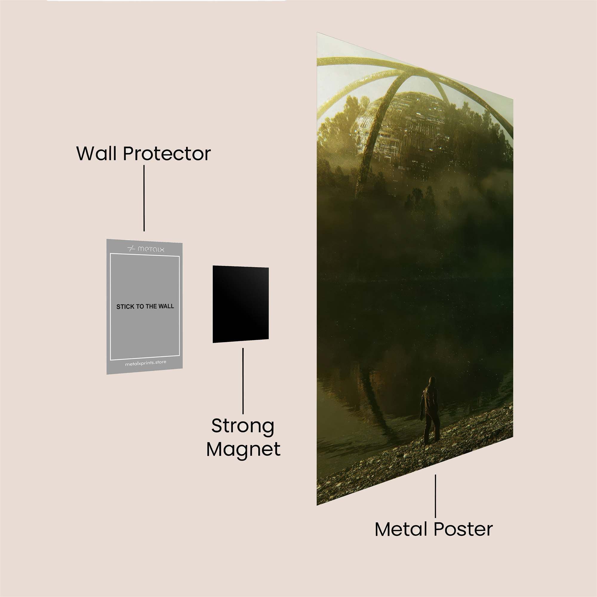 Mystical Sphere Safe Wall Magnetic / M