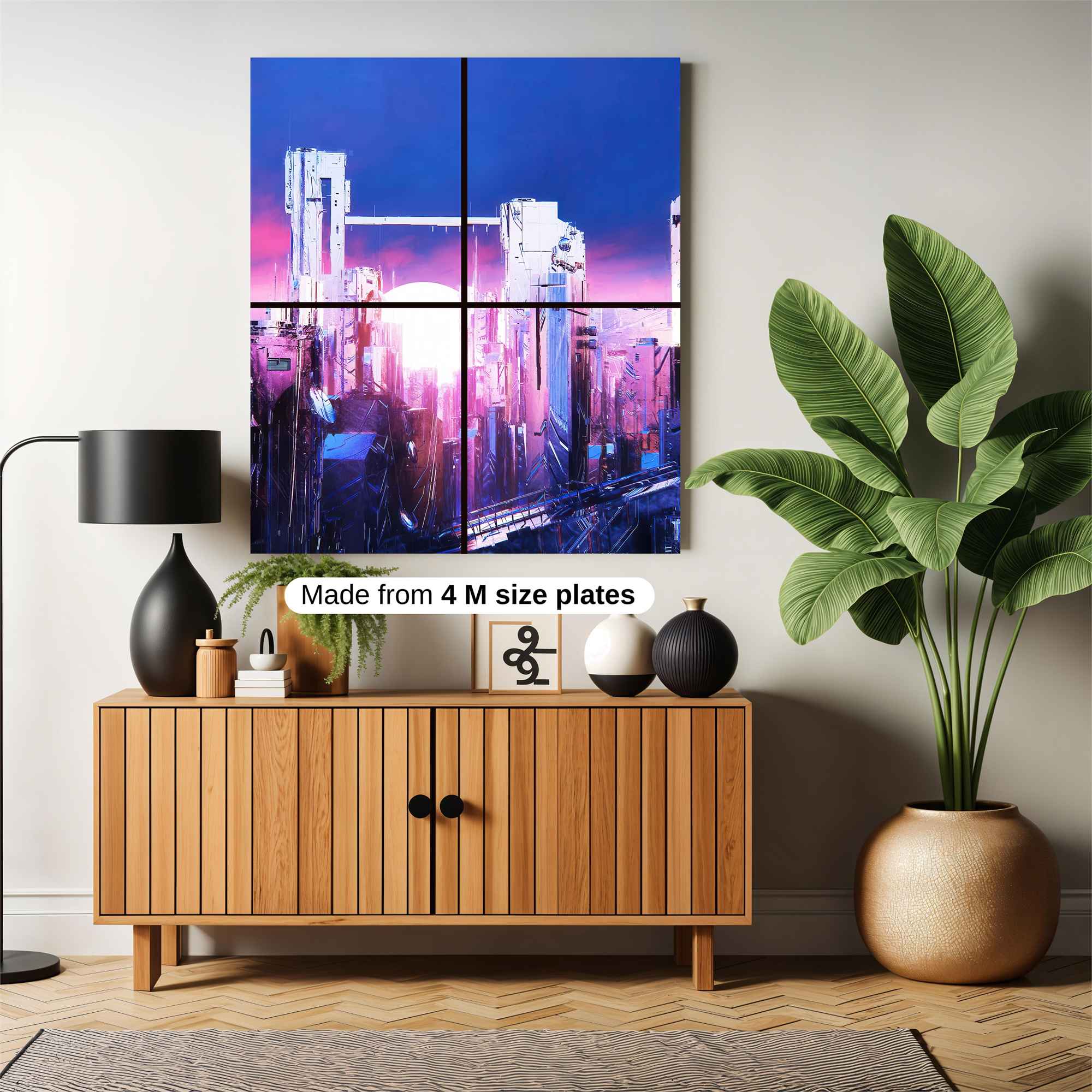 Futuristic Horizon Safe Wall Magnetic / M