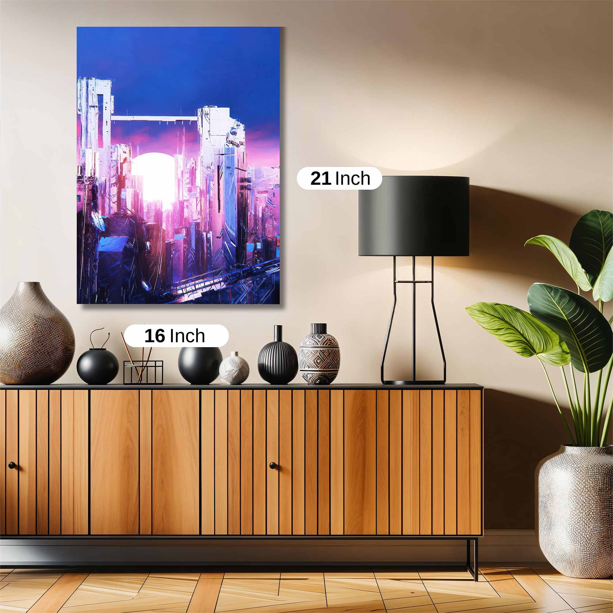 Futuristic Horizon Safe Wall Magnetic / M