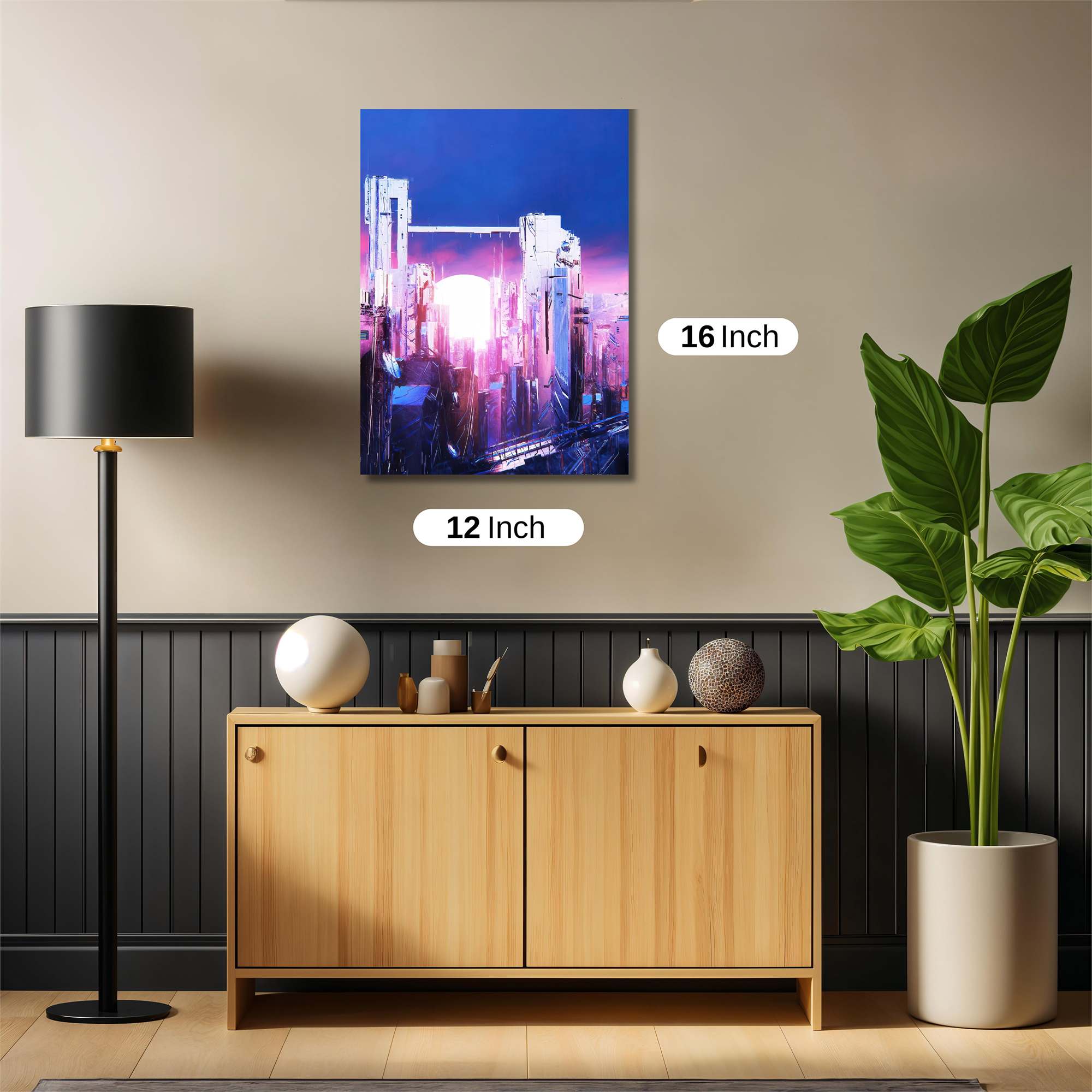 Futuristic Horizon Safe Wall Magnetic / M