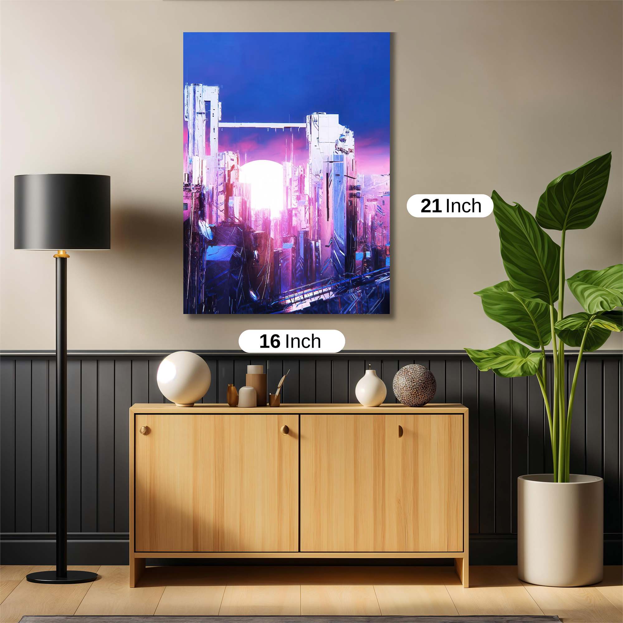 Futuristic Horizon Safe Wall Magnetic / M