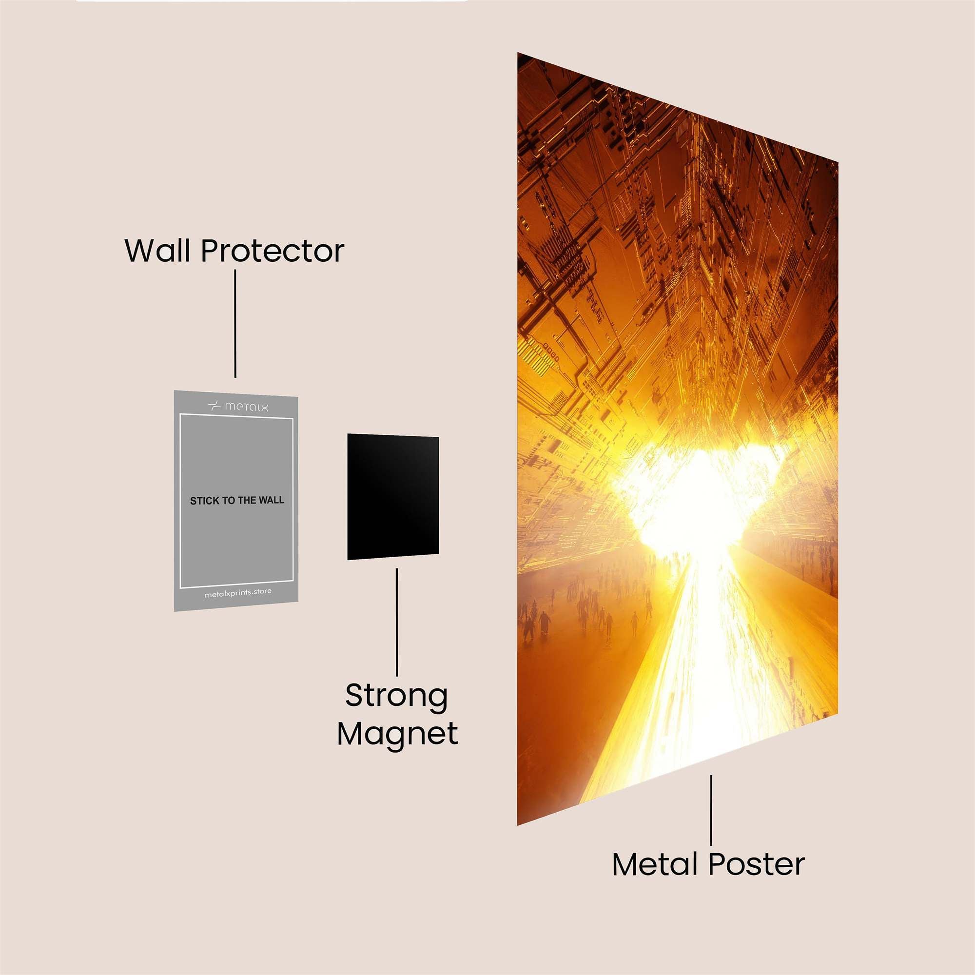 Digital Abyss Safe Wall Magnetic / M