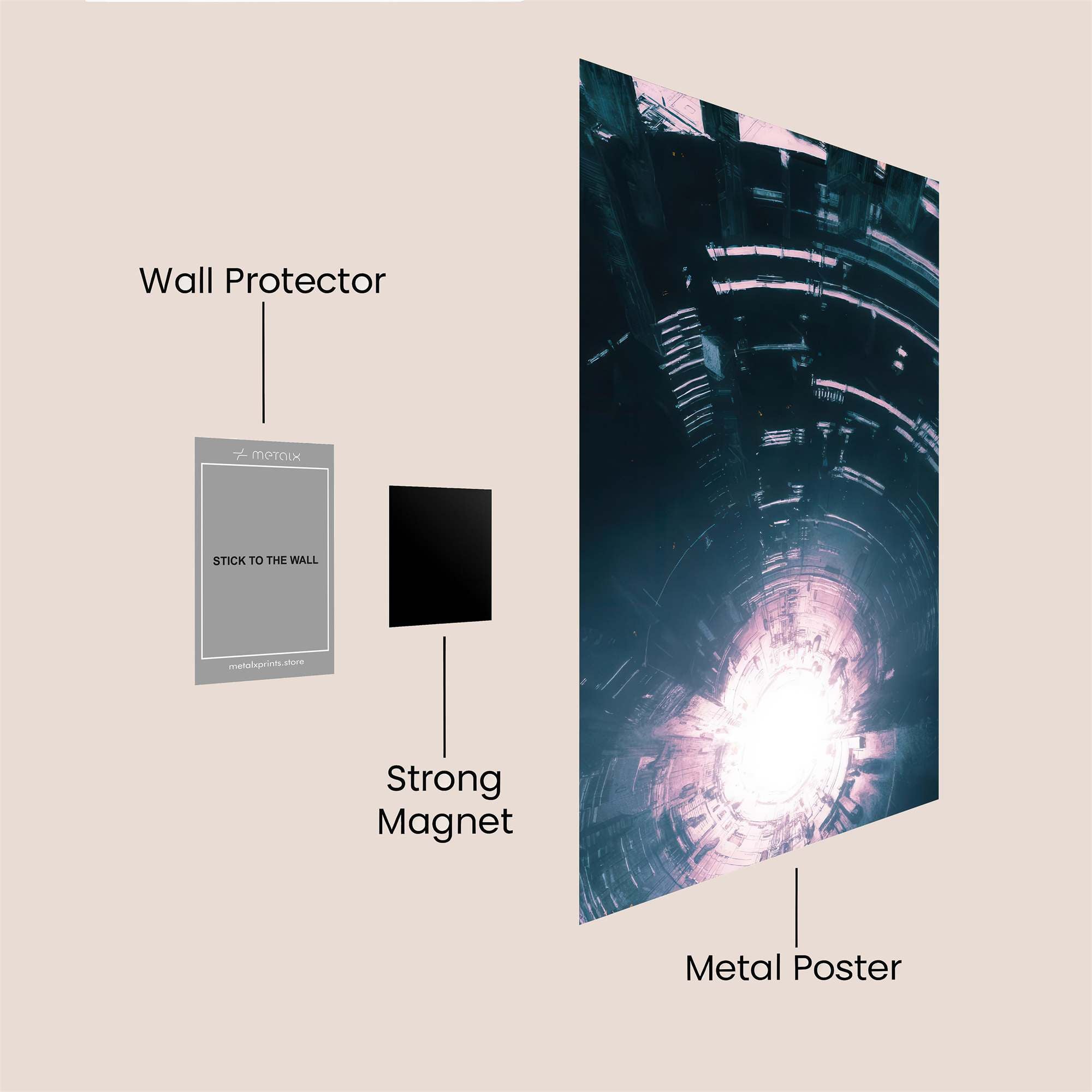 Abyssal Luminescence Safe Wall Magnetic / M