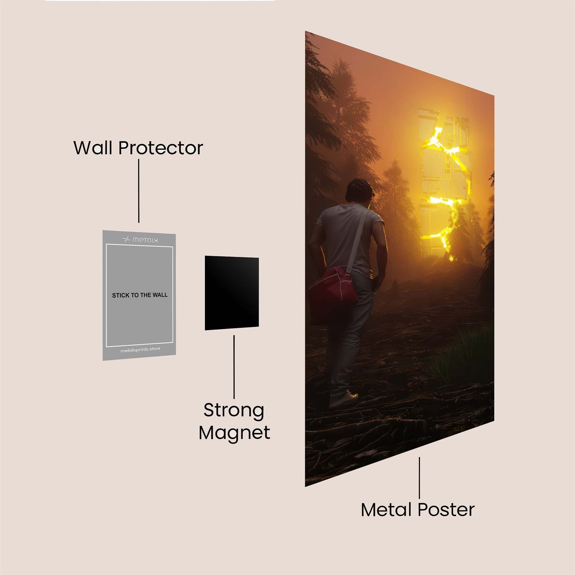 Enigmatic Luminosity Safe Wall Magnetic / M