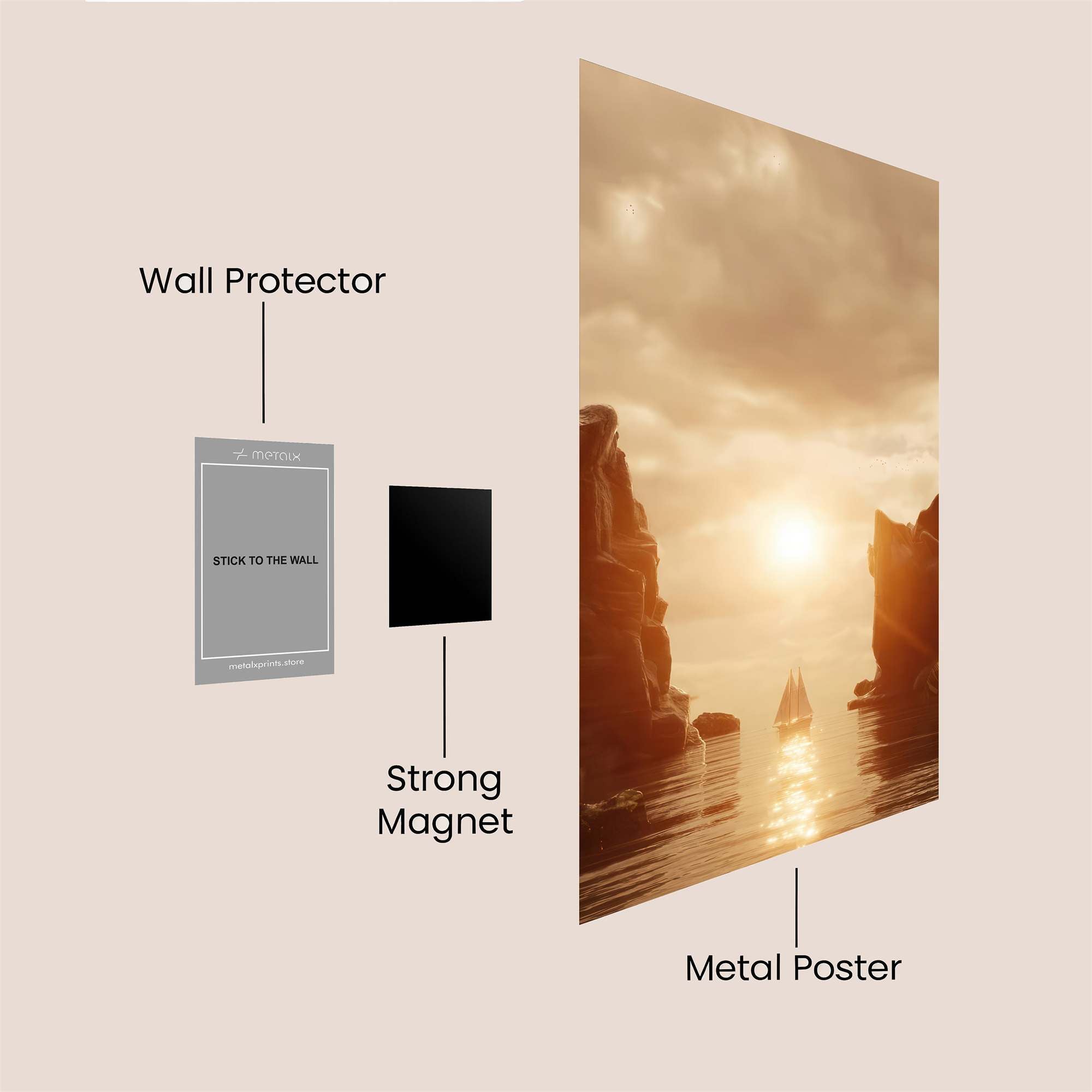 Sailing Serenity Safe Wall Magnetic / M