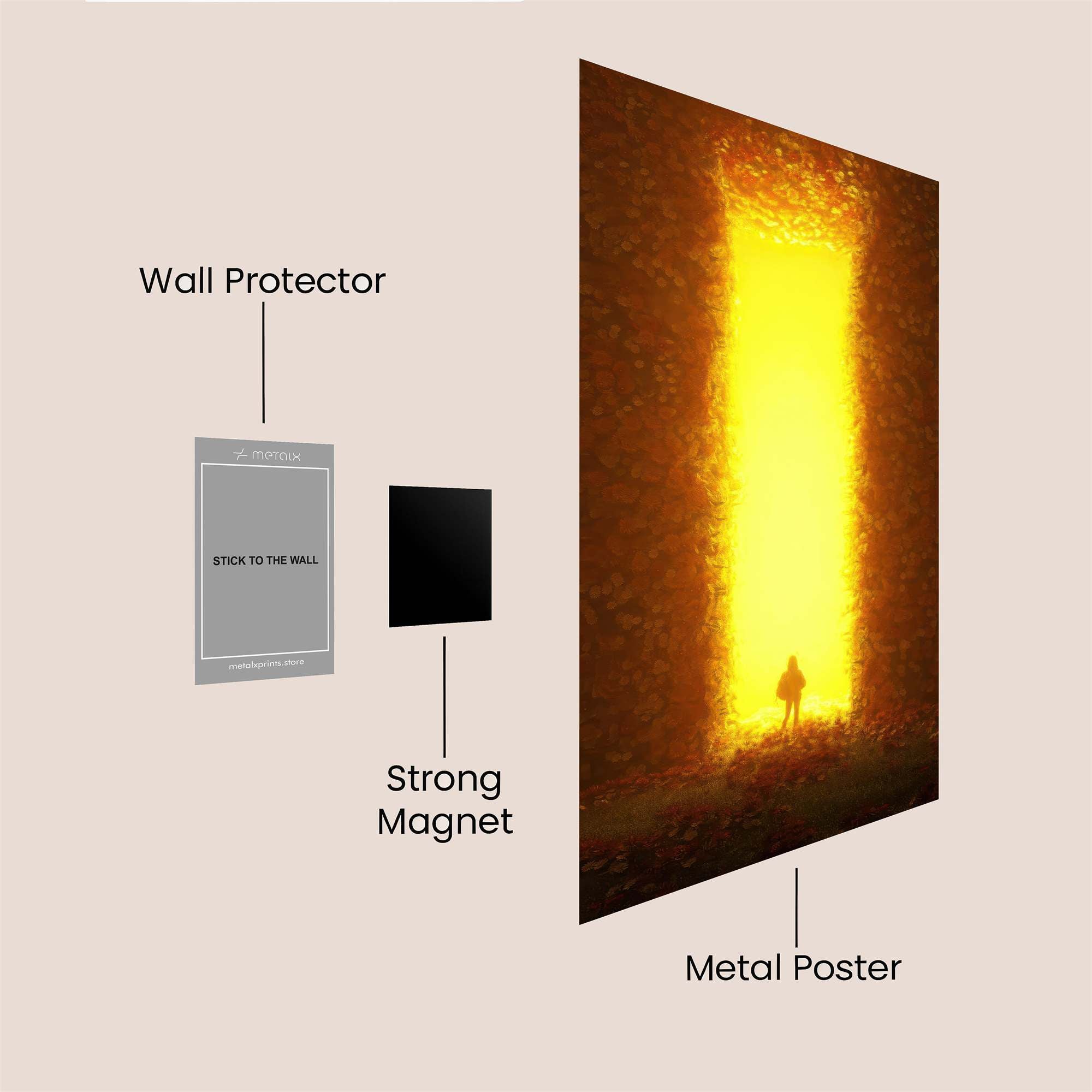 Golden Passage Safe Wall Magnetic / M