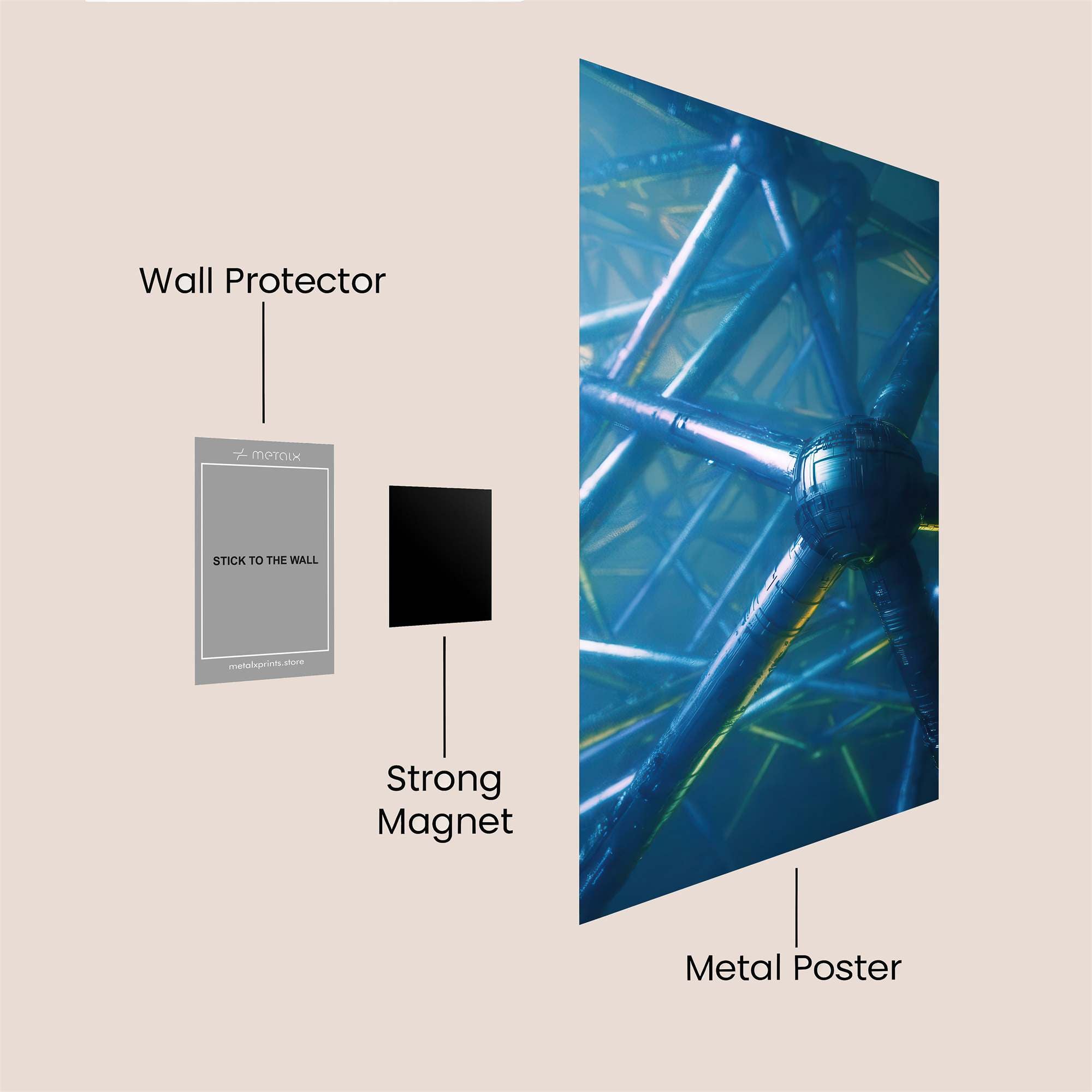 Futuristic Nexus Safe Wall Magnetic / M