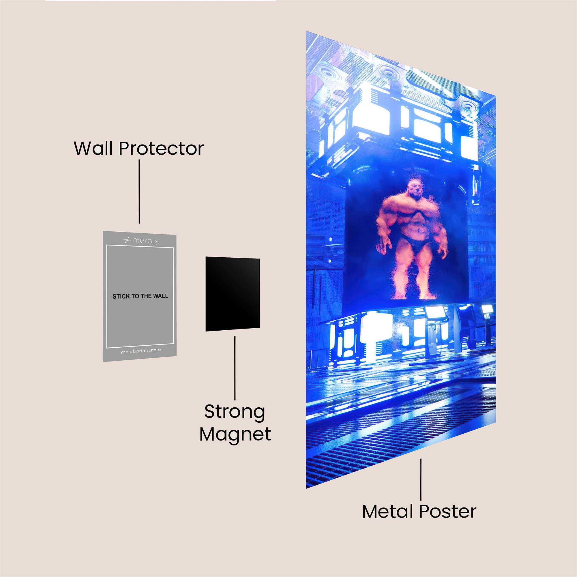 Hologram Majesty Safe Wall Magnetic / M