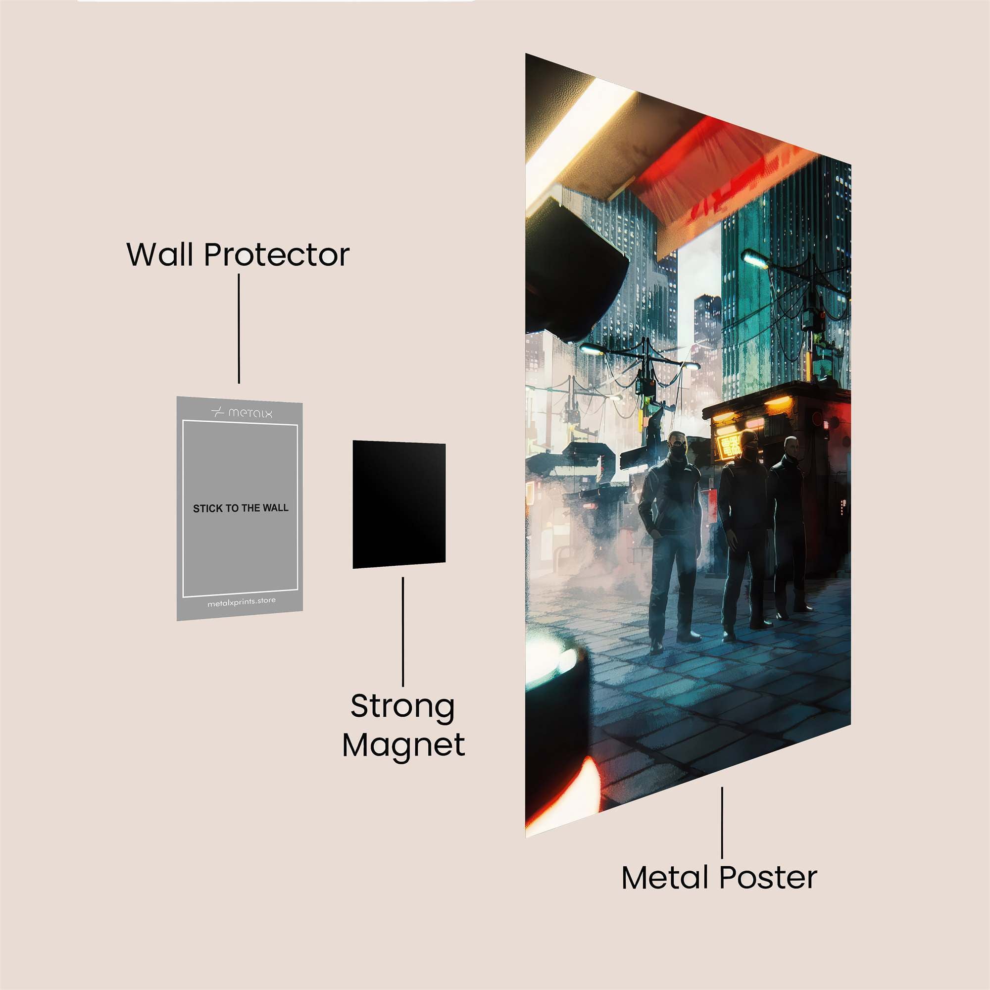 Neon Reverie Safe Wall Magnetic / M