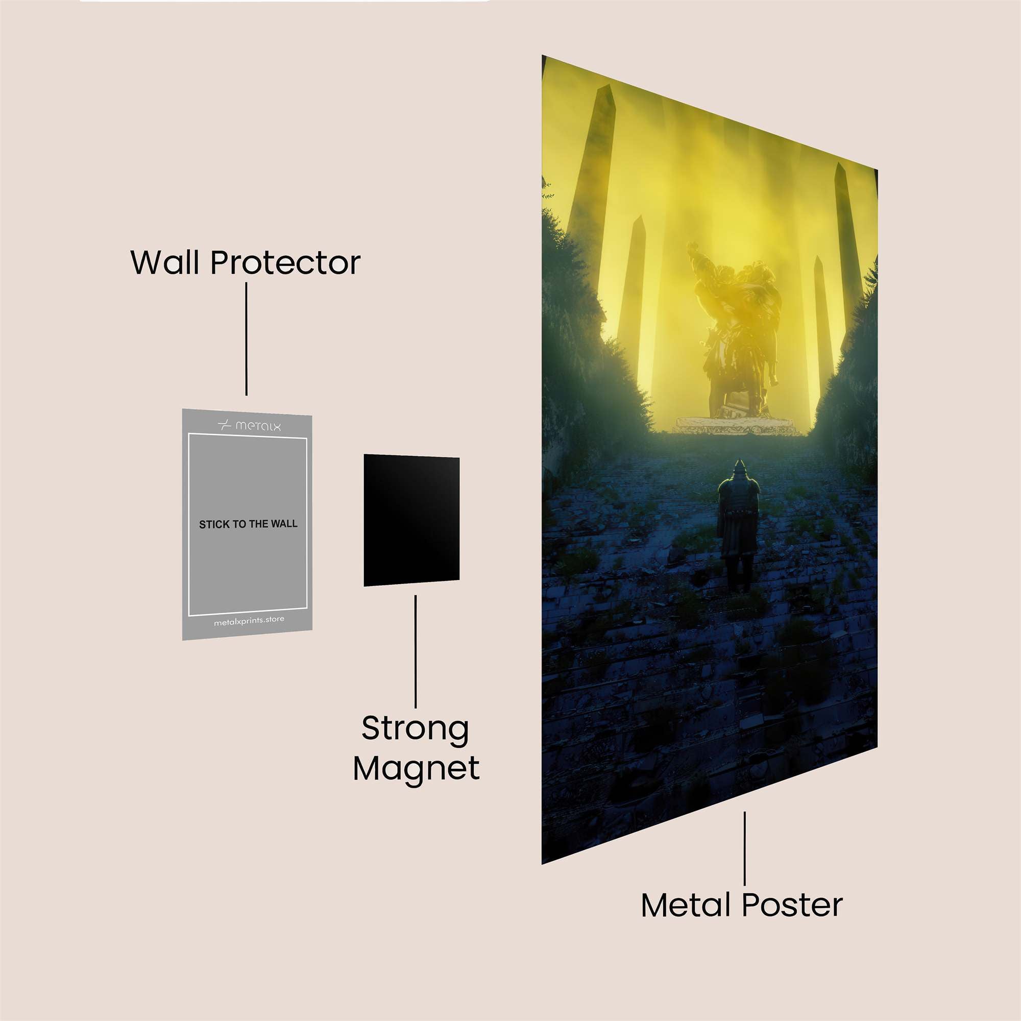Golden Confrontation Safe Wall Magnetic / M