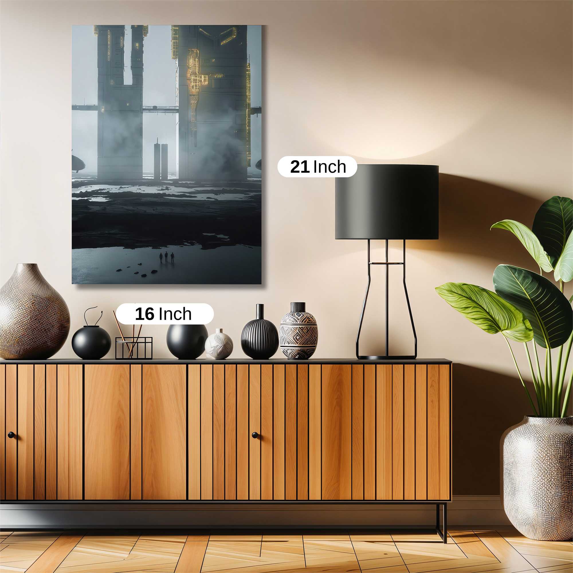 Futuristic Serenity Safe Wall Magnetic / M