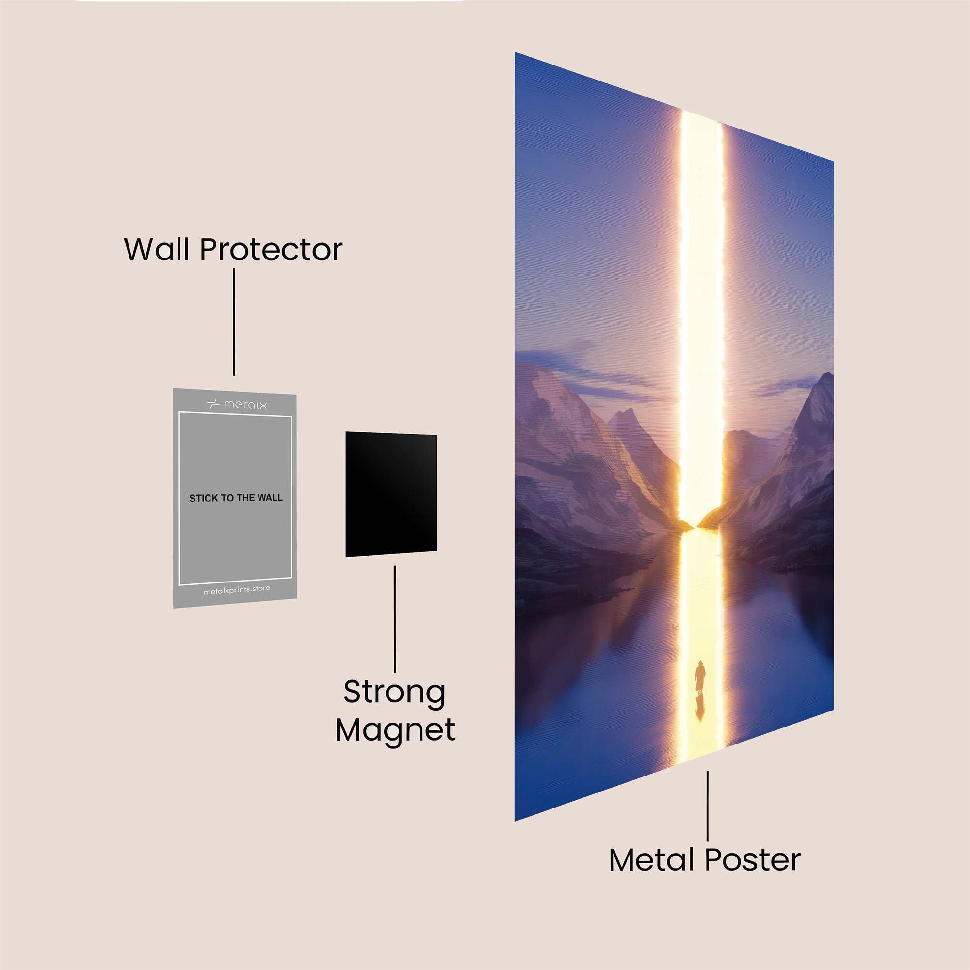 Radiant Ascension Safe Wall Magnetic / M