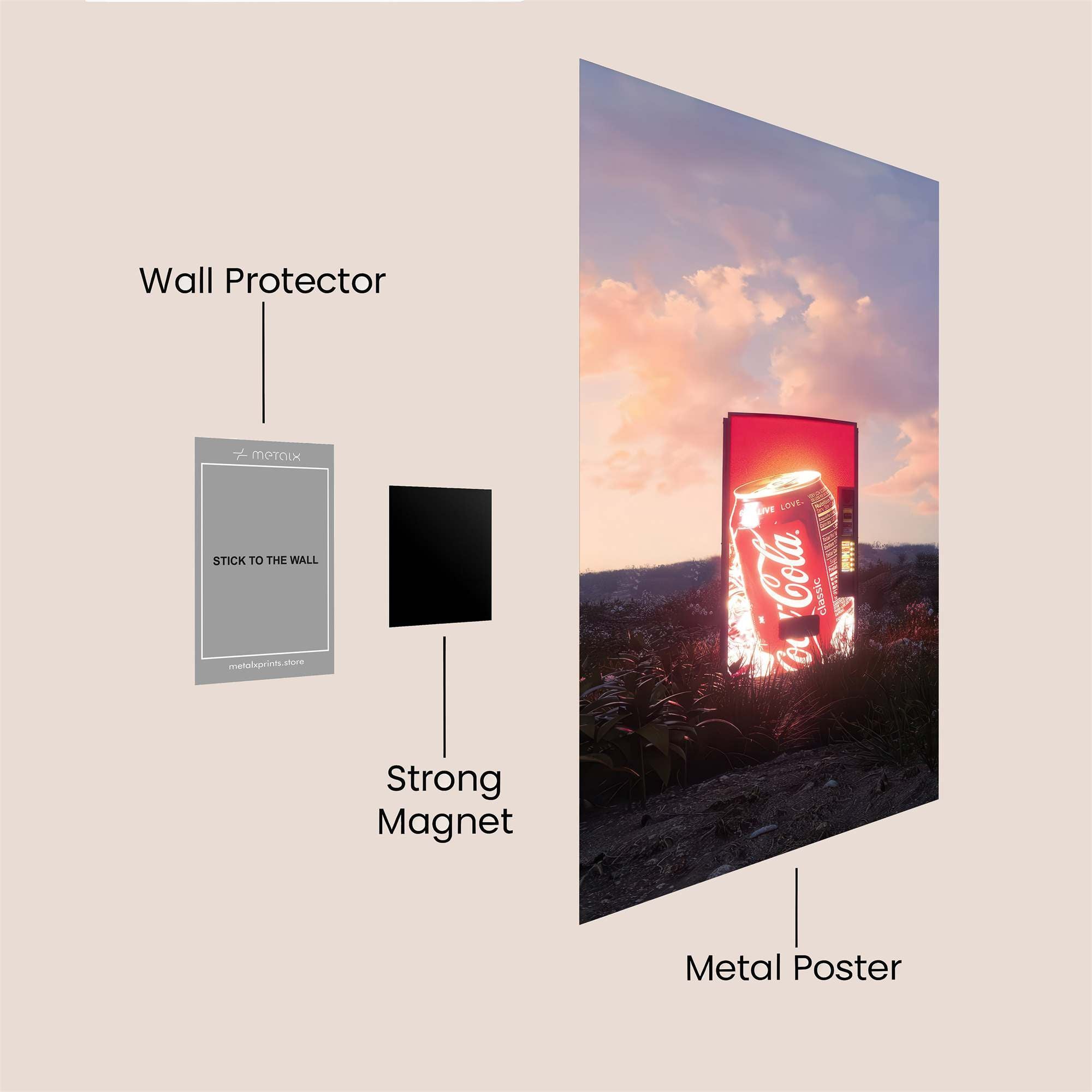 Coca-Cola Reverie Safe Wall Magnetic / M