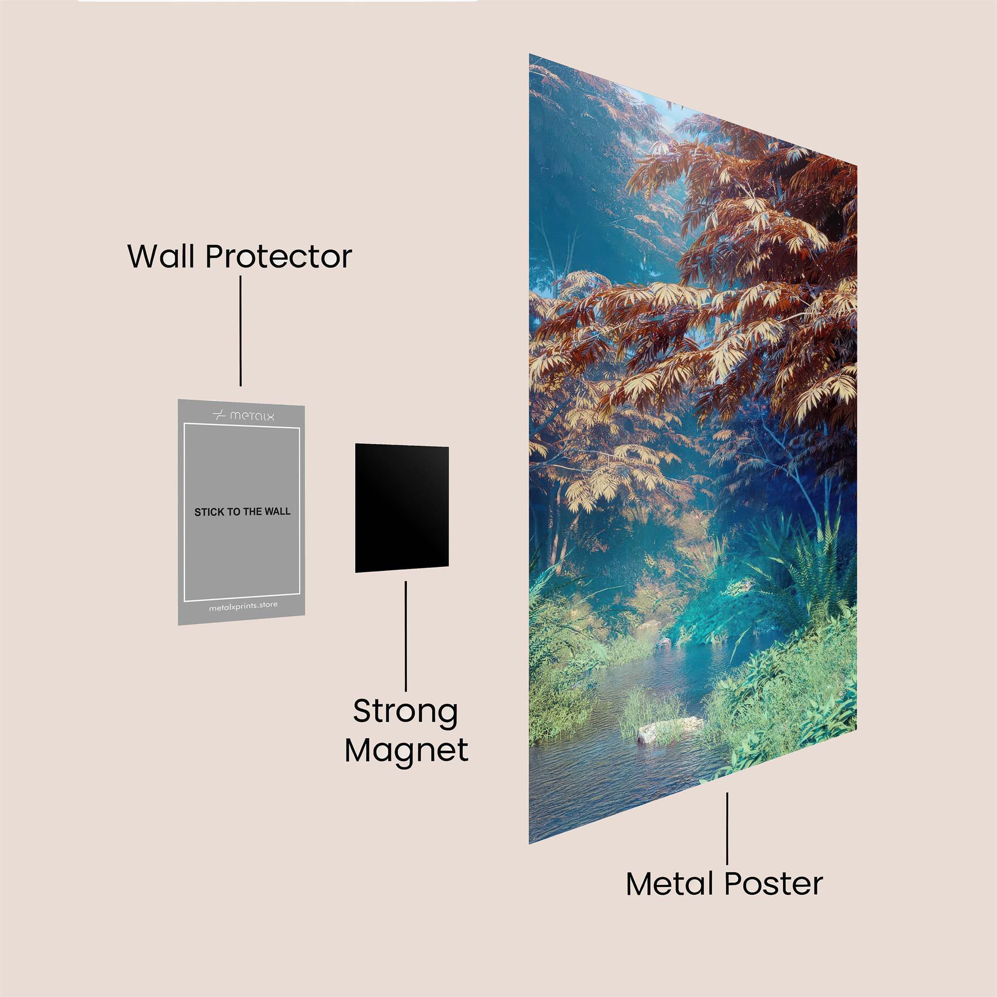 Enchanted Tranquility Safe Wall Magnetic / M