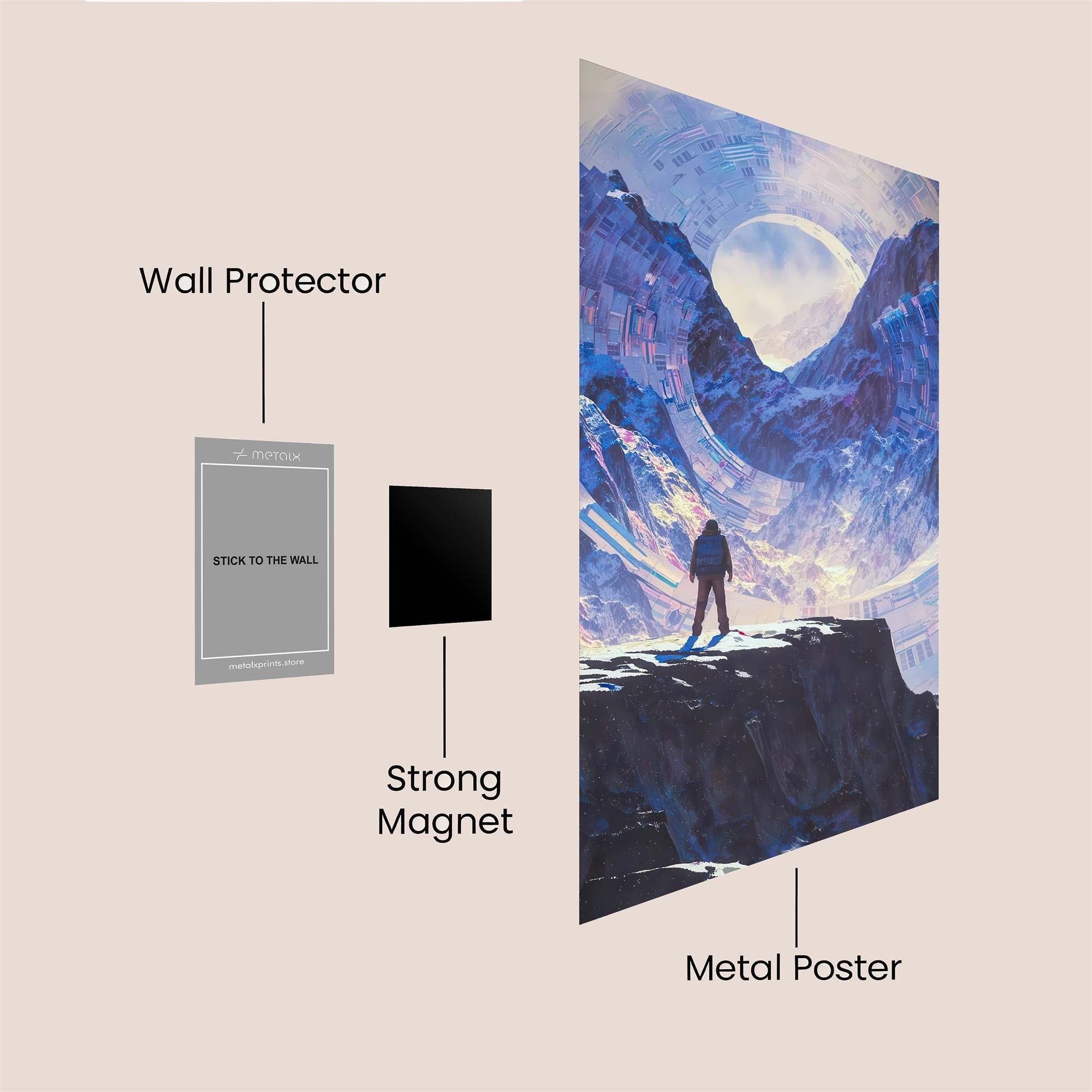 Cosmic Reverie Safe Wall Magnetic / M