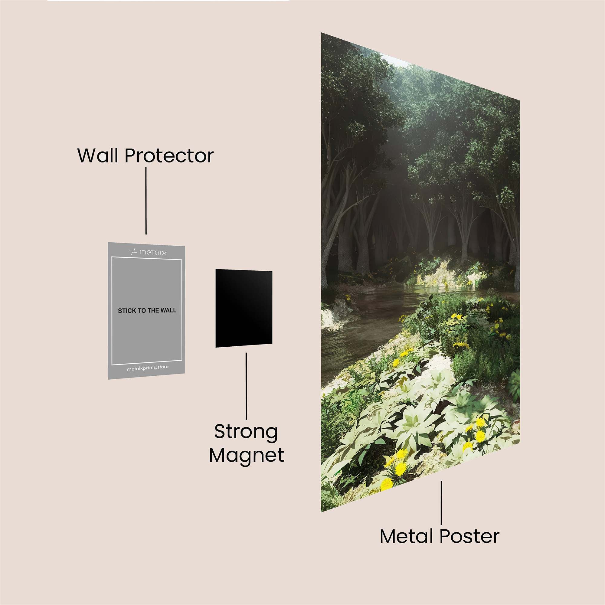 Forest Serenity Safe Wall Magnetic / M