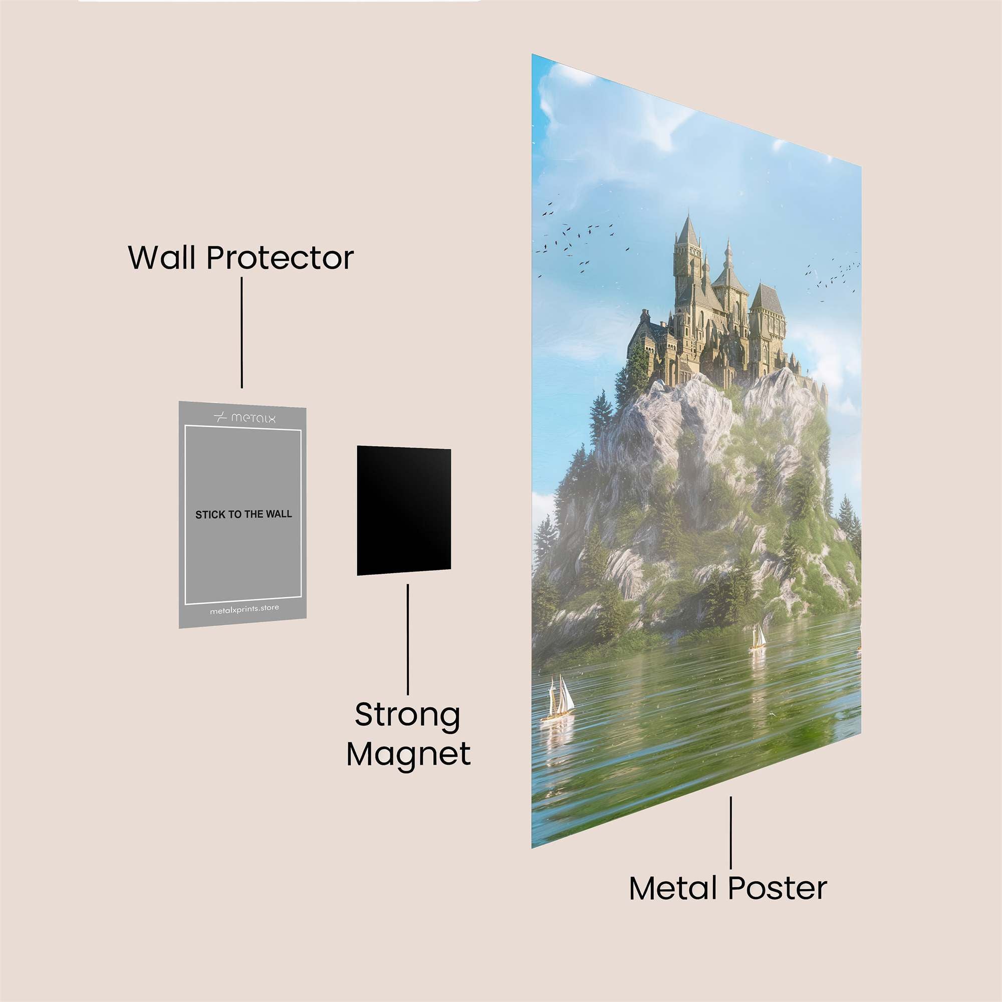 Castle Serenity Safe Wall Magnetic / M