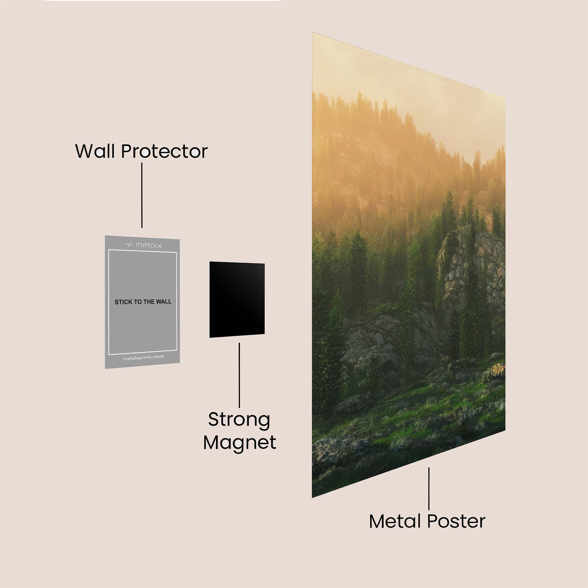 Misty Reverie Safe Wall Magnetic / M