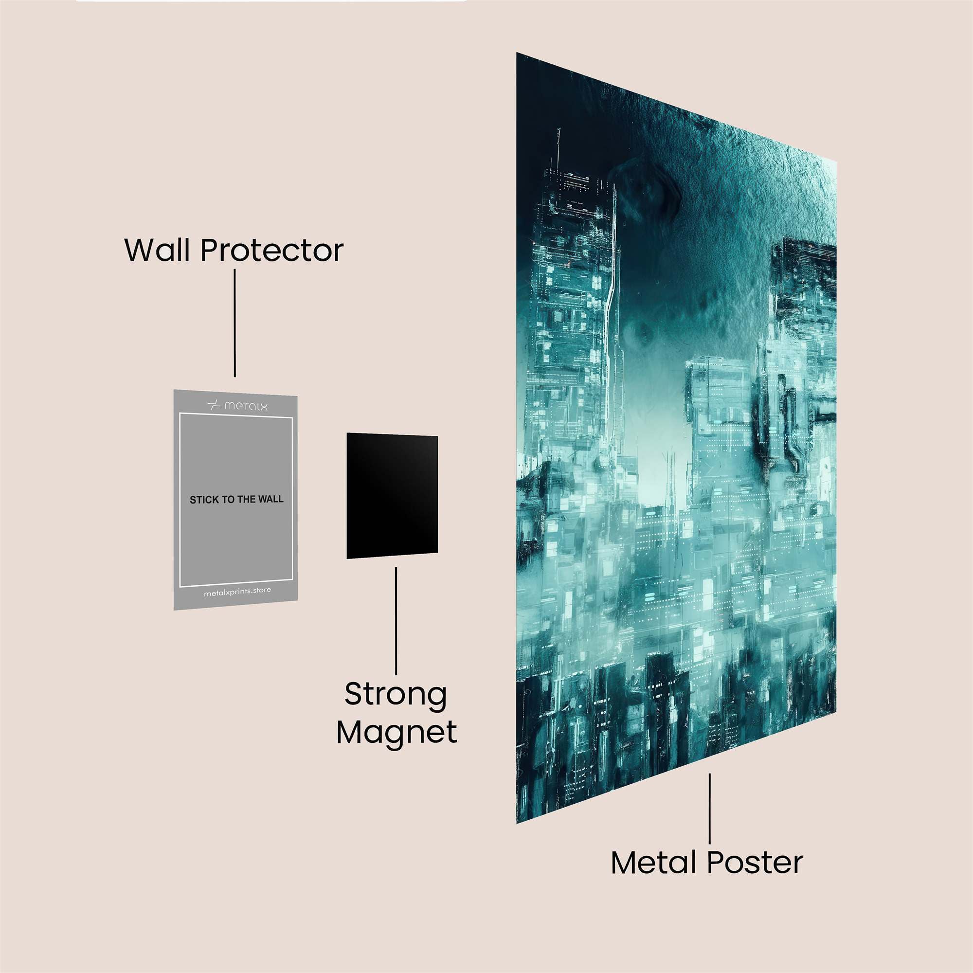 Ethereal Metropolis Safe Wall Magnetic / M