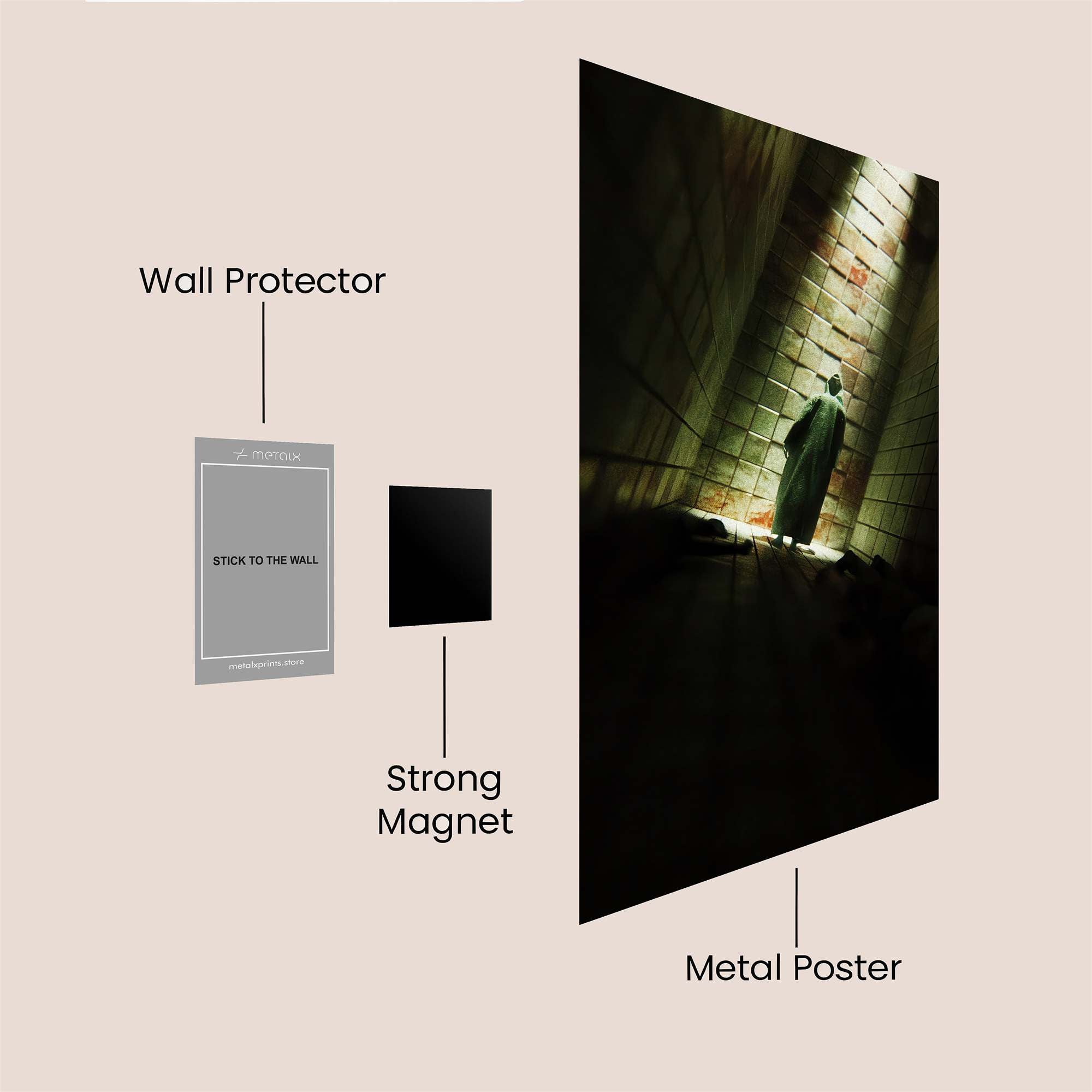 Shadowed Egress Safe Wall Magnetic / M