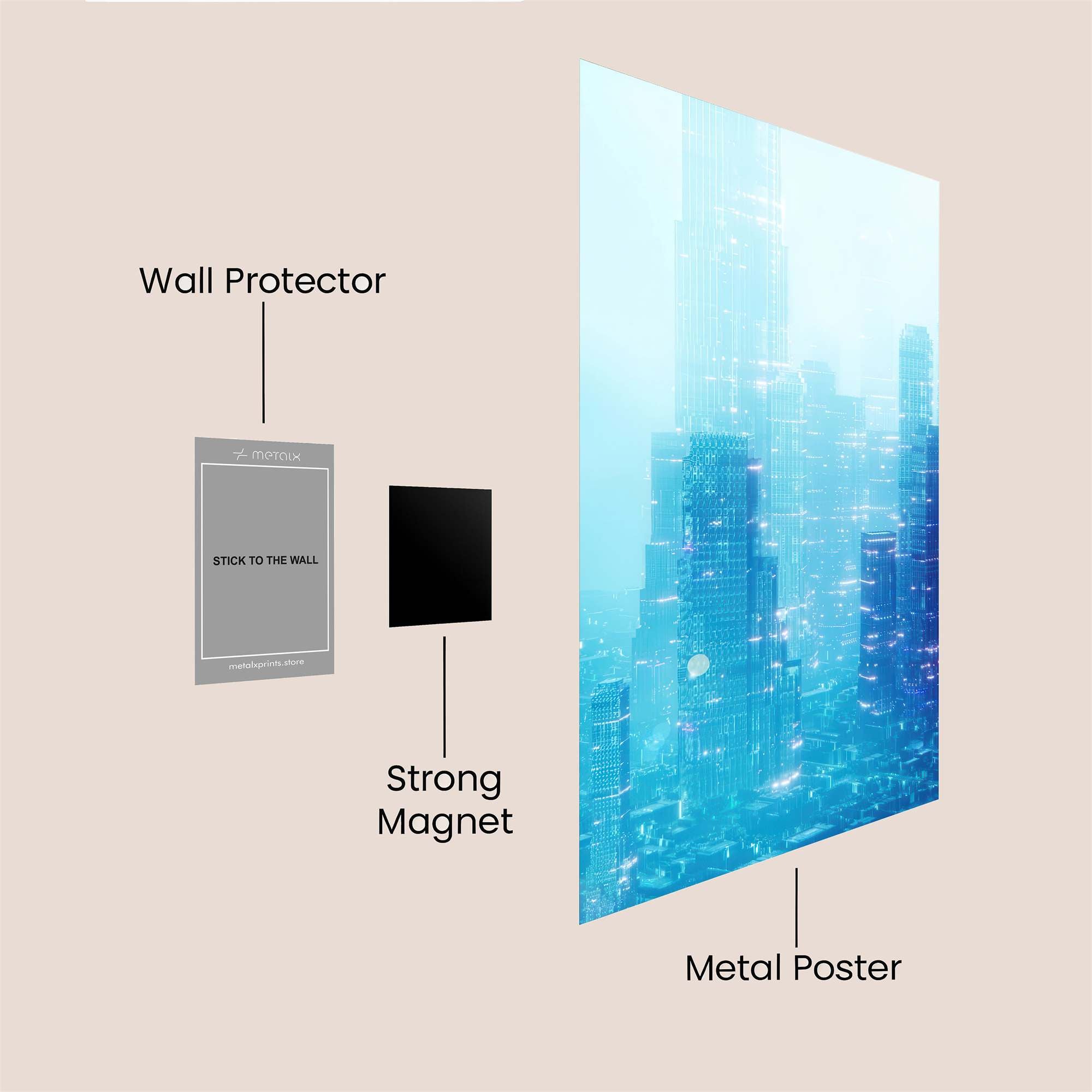 Cybernetic Serenity Safe Wall Magnetic / M