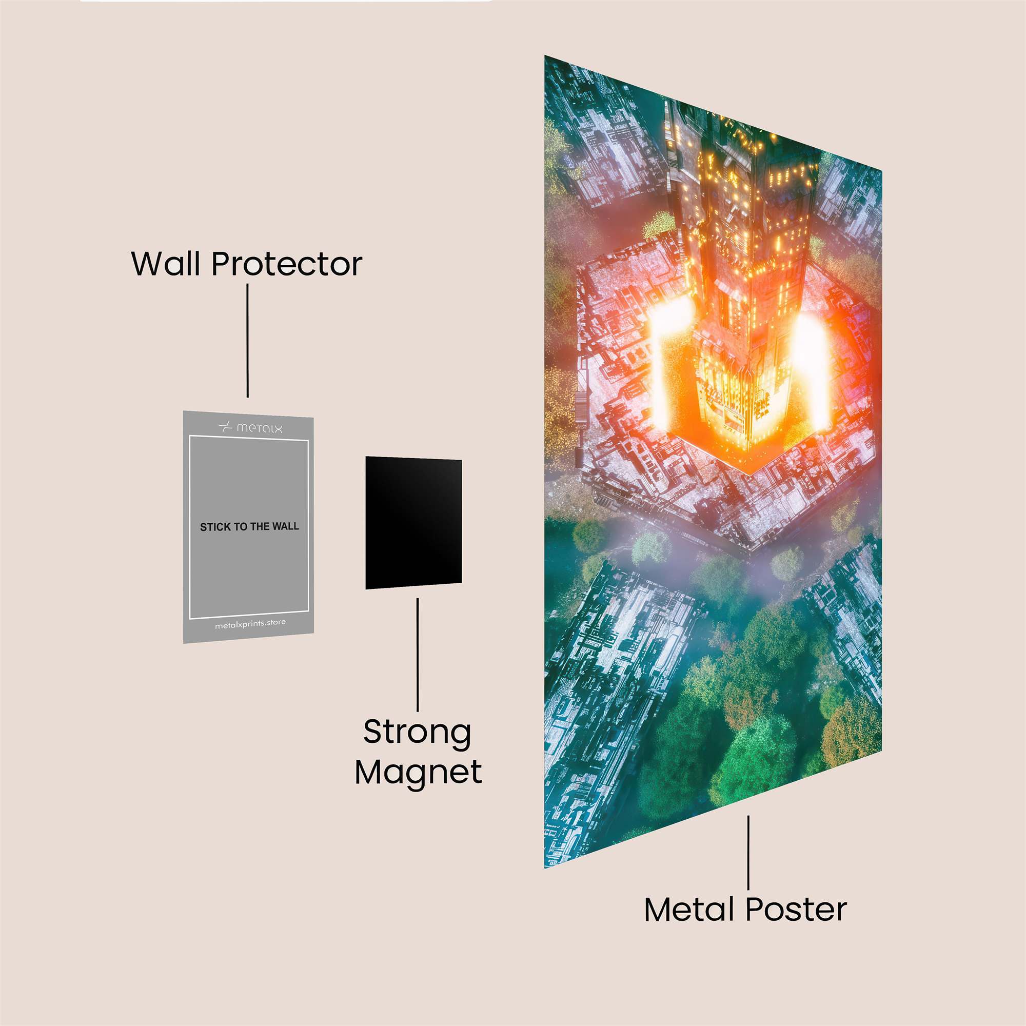 Luminary Ascension Safe Wall Magnetic / M