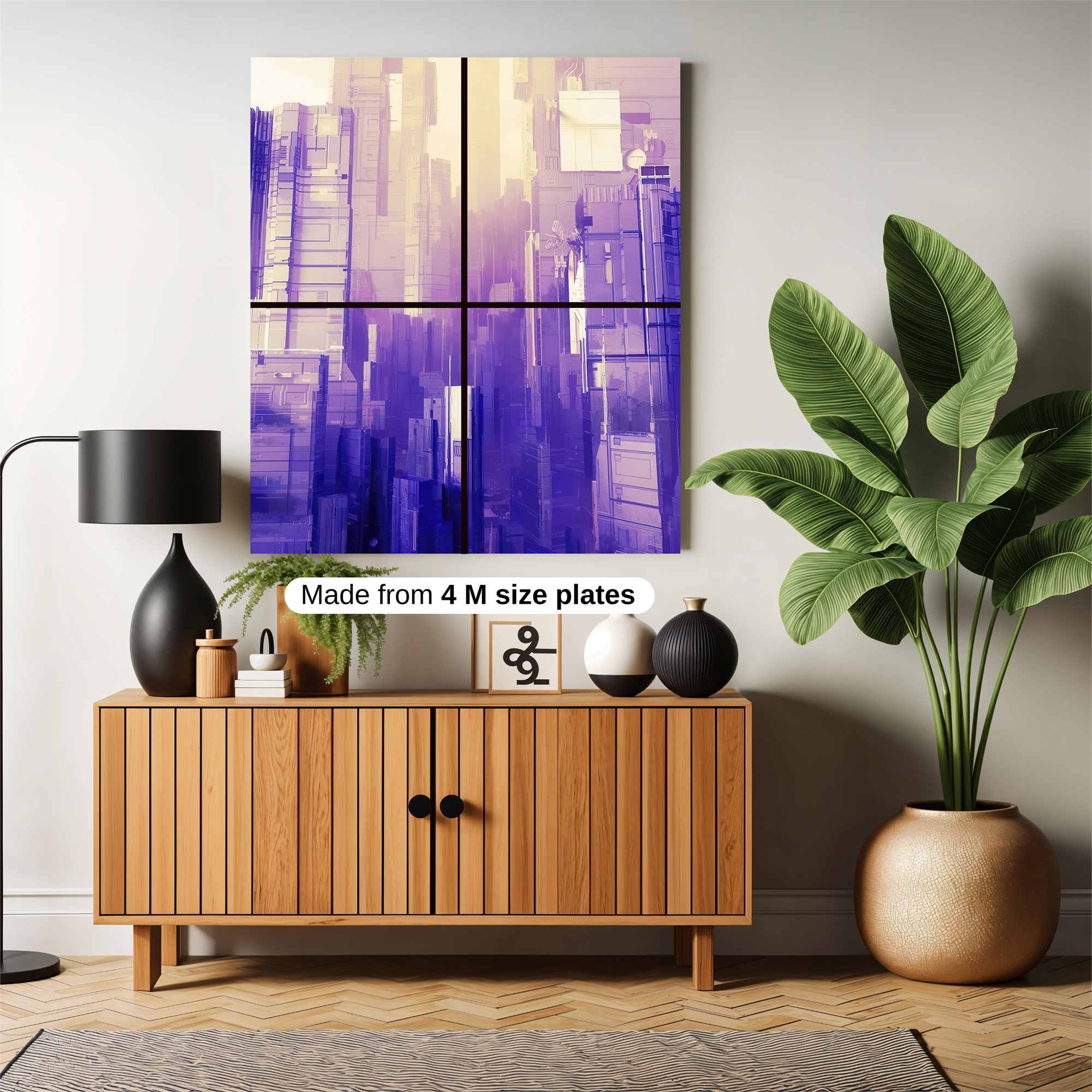 Violet Metropolis Safe Wall Magnetic / M